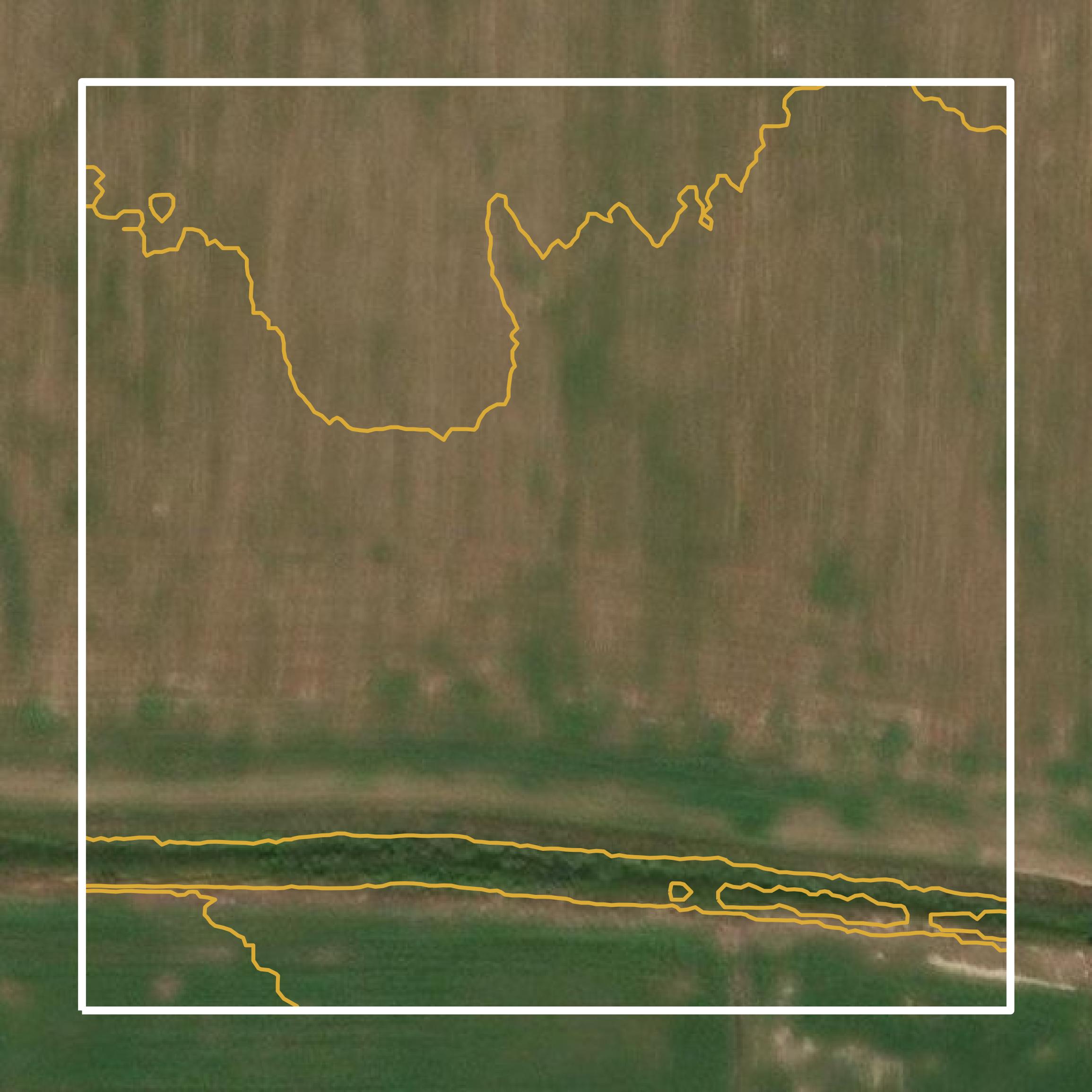 This image shows a contour map in Hamilton County created using GIS data in Equator.