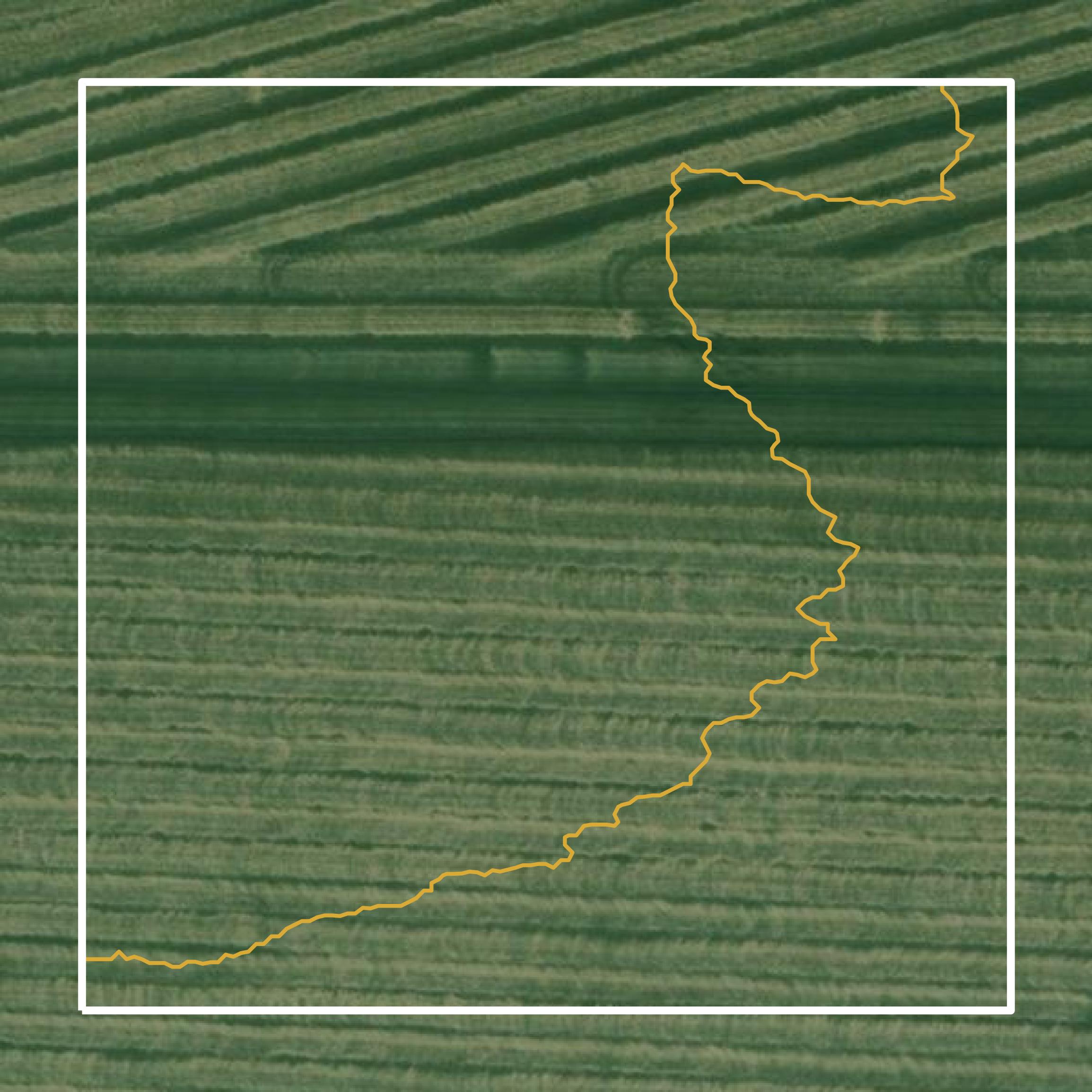 This image shows a contour map in Hancock County created using GIS data in Equator.