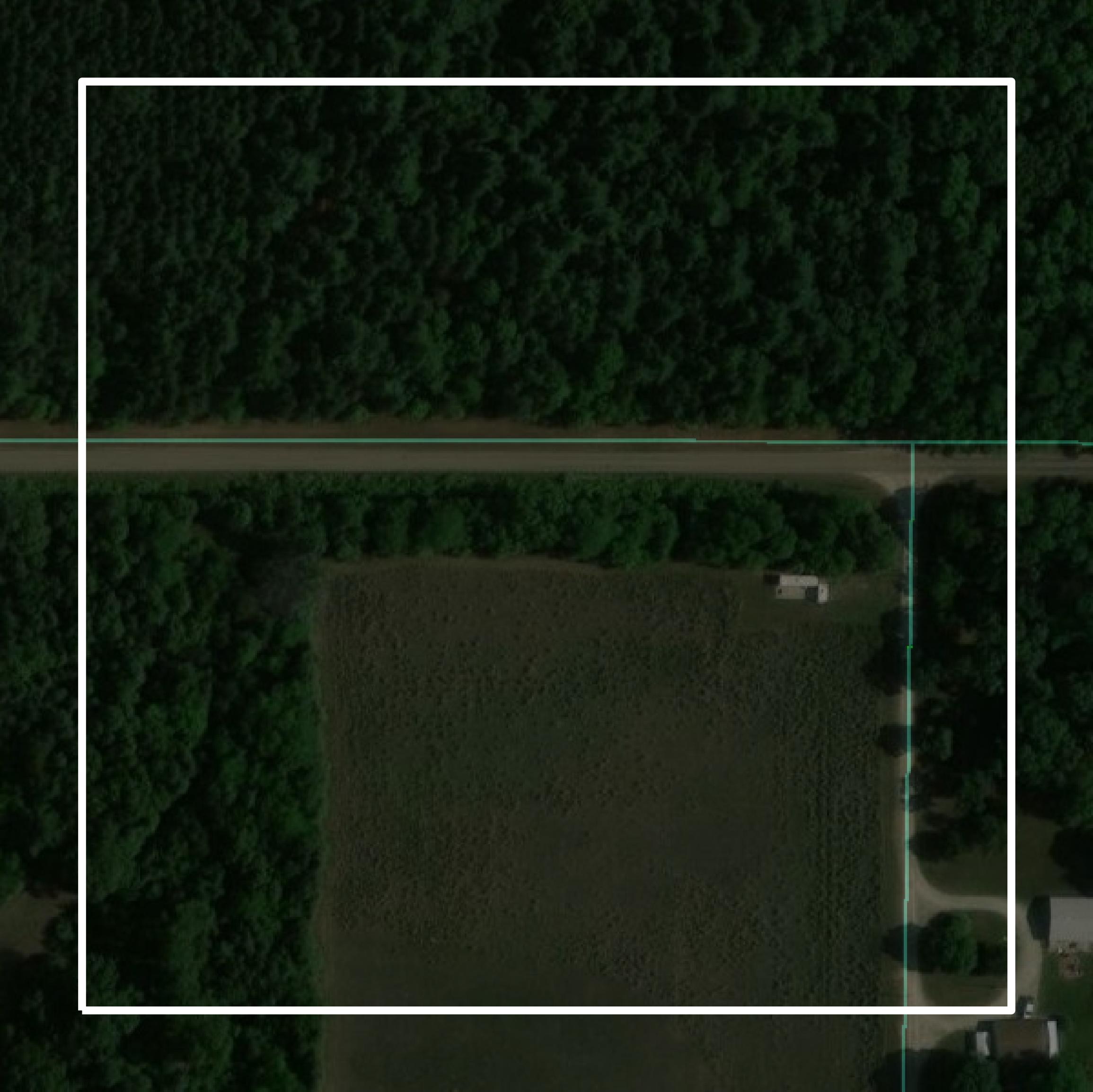 This image shows parcel and building data in Henderson County created using GIS data in Equator.