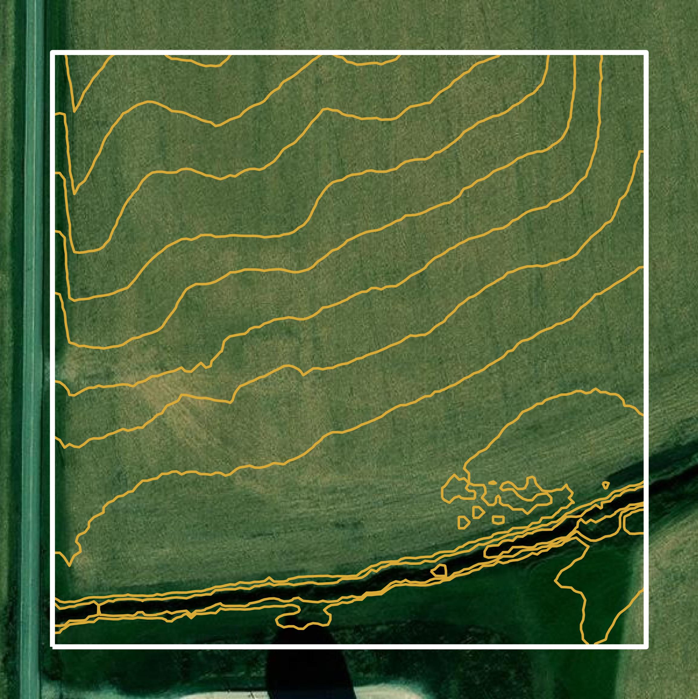This image shows a contour map in Henry County created using GIS data in Equator.