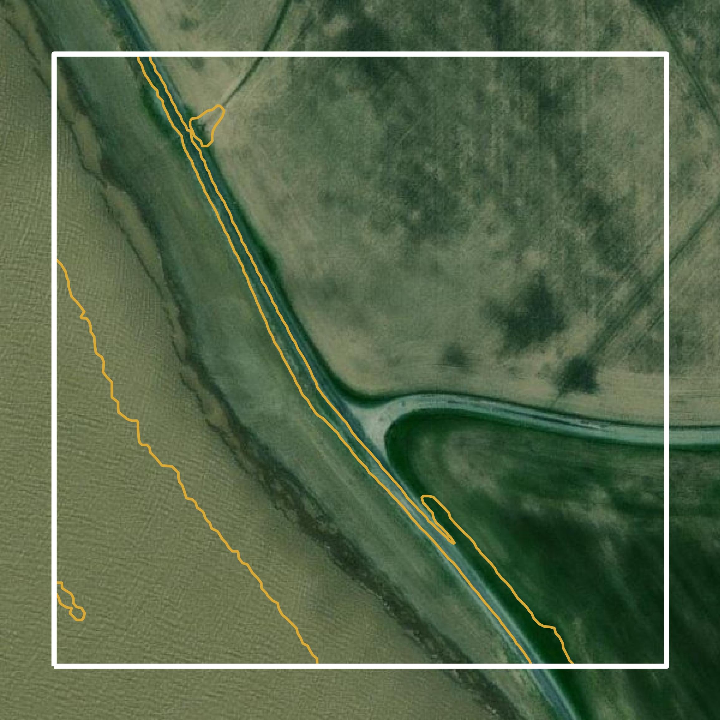 This image shows a contour map in Jackson County created using GIS data in Equator.