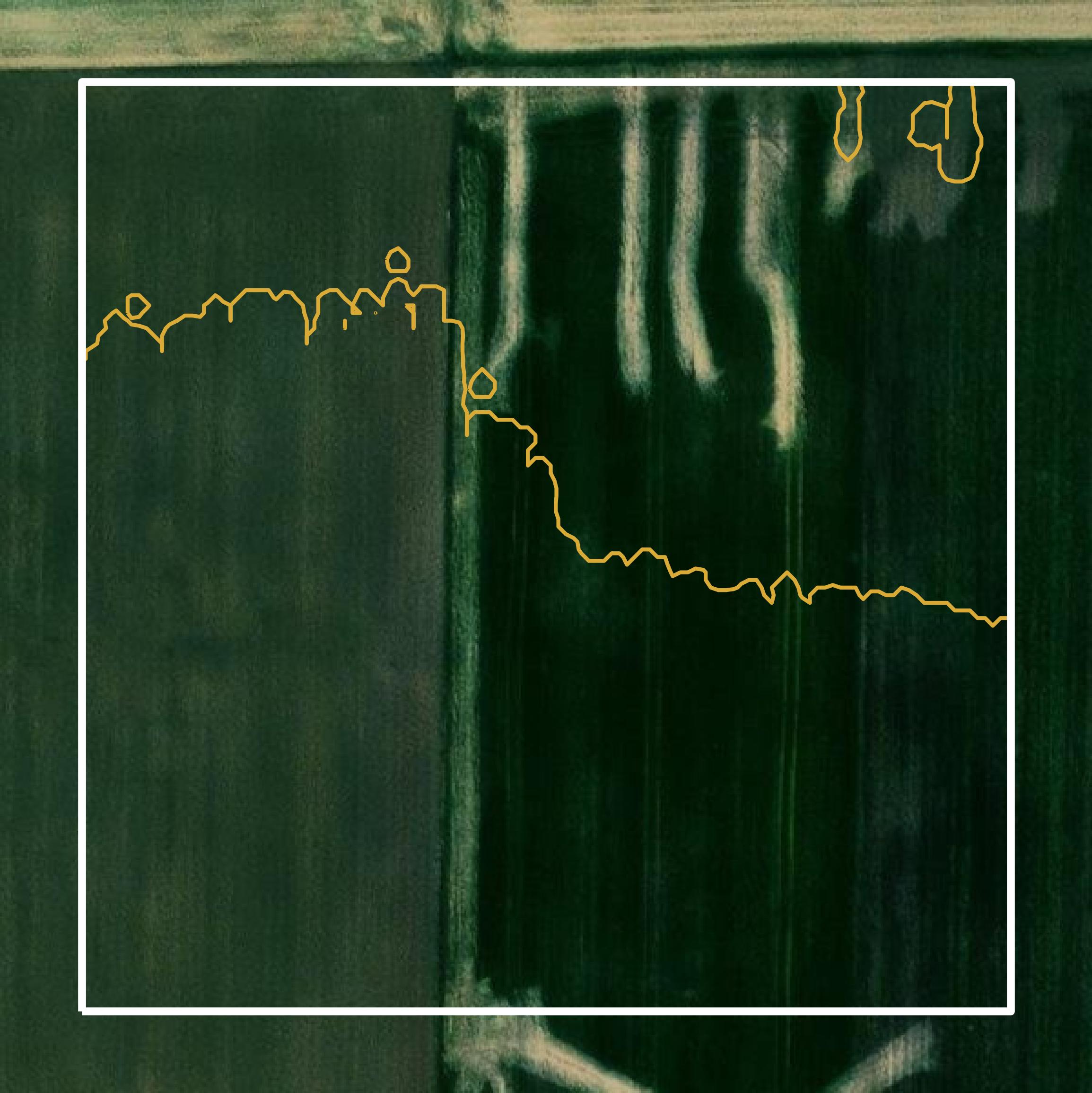 This image shows a contour map in Jasper County created using GIS data in Equator.
