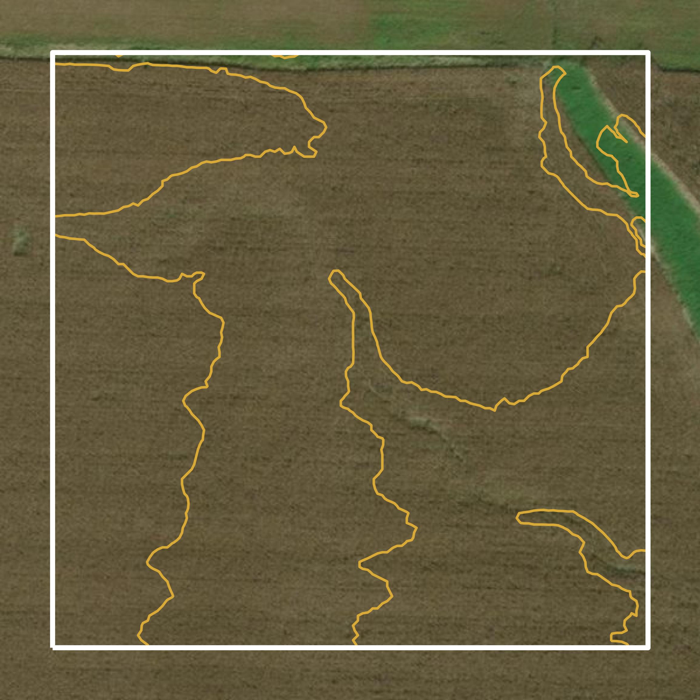 This image shows a contour map in Jefferson County created using GIS data in Equator.