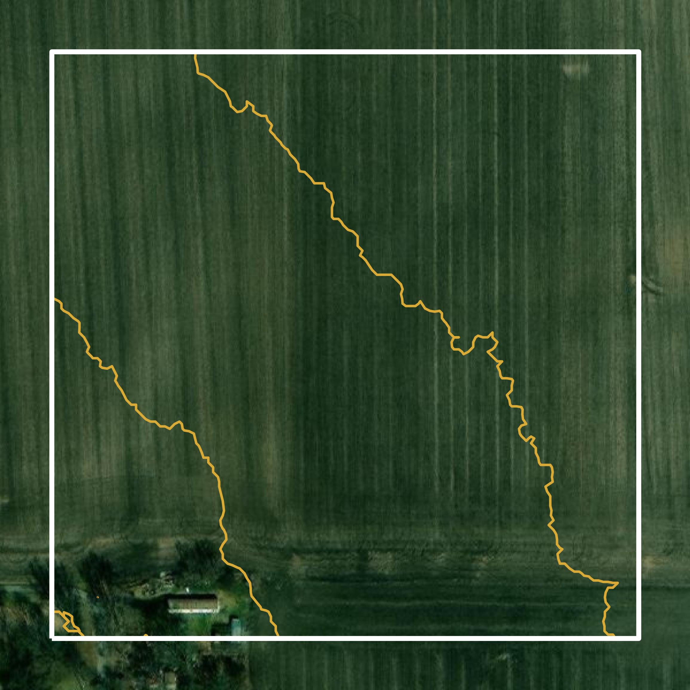 This image shows a contour map in Jersey County created using GIS data in Equator.