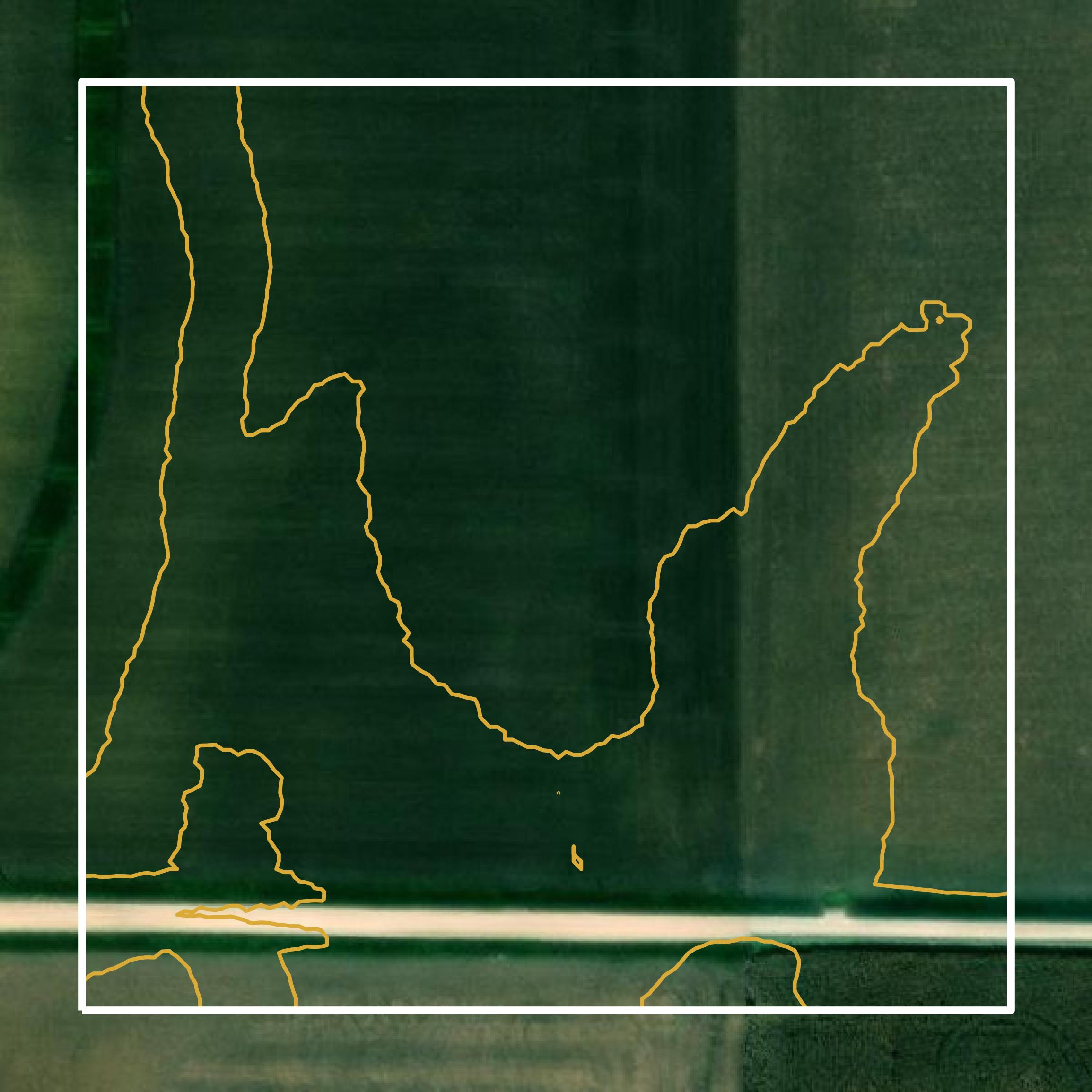This image shows a contour map in Knox County created using GIS data in Equator.
