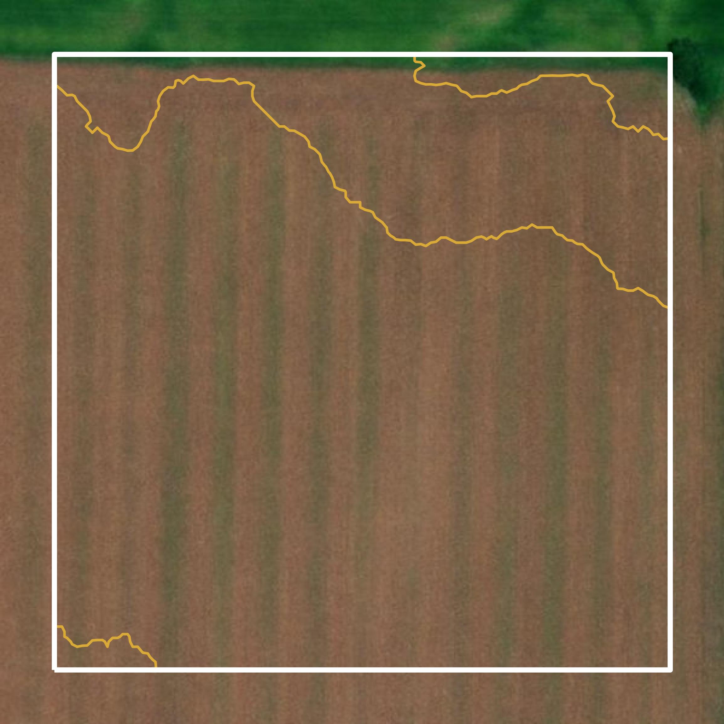 This image shows a contour map in Lawrence County created using GIS data in Equator.