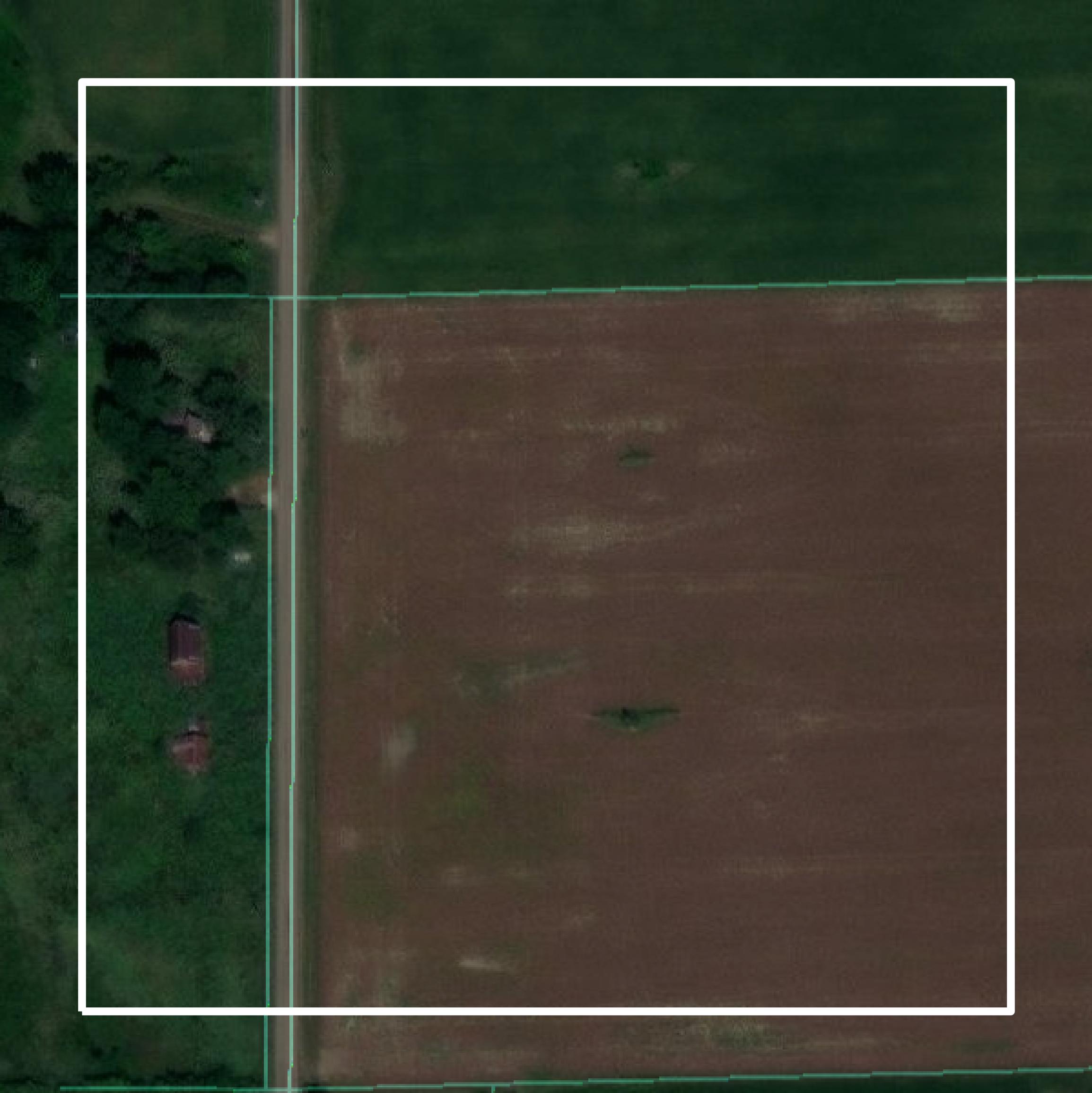 This image shows parcel and building data in Lawrence County created using GIS data in Equator.