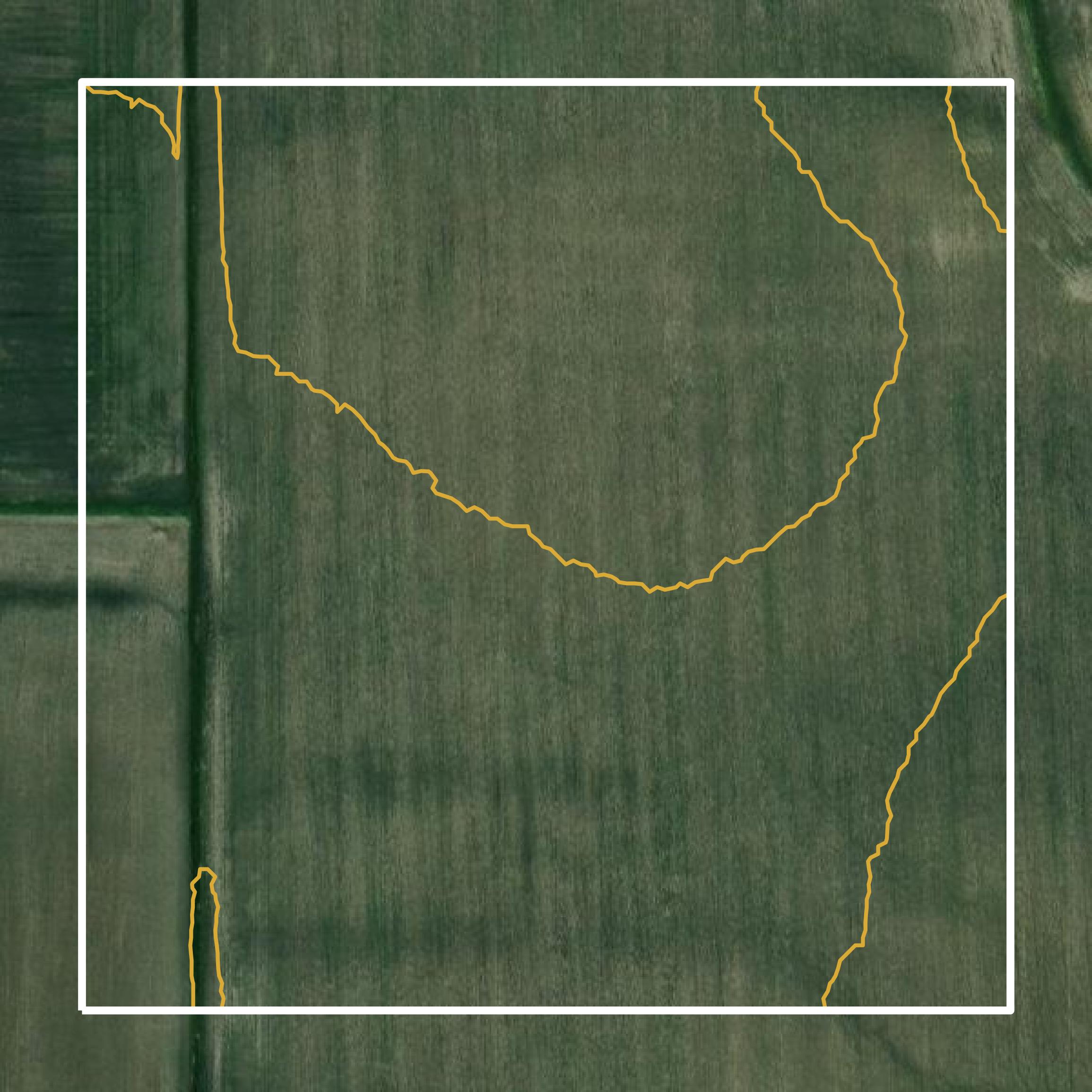 This image shows a contour map in Madison County created using GIS data in Equator.