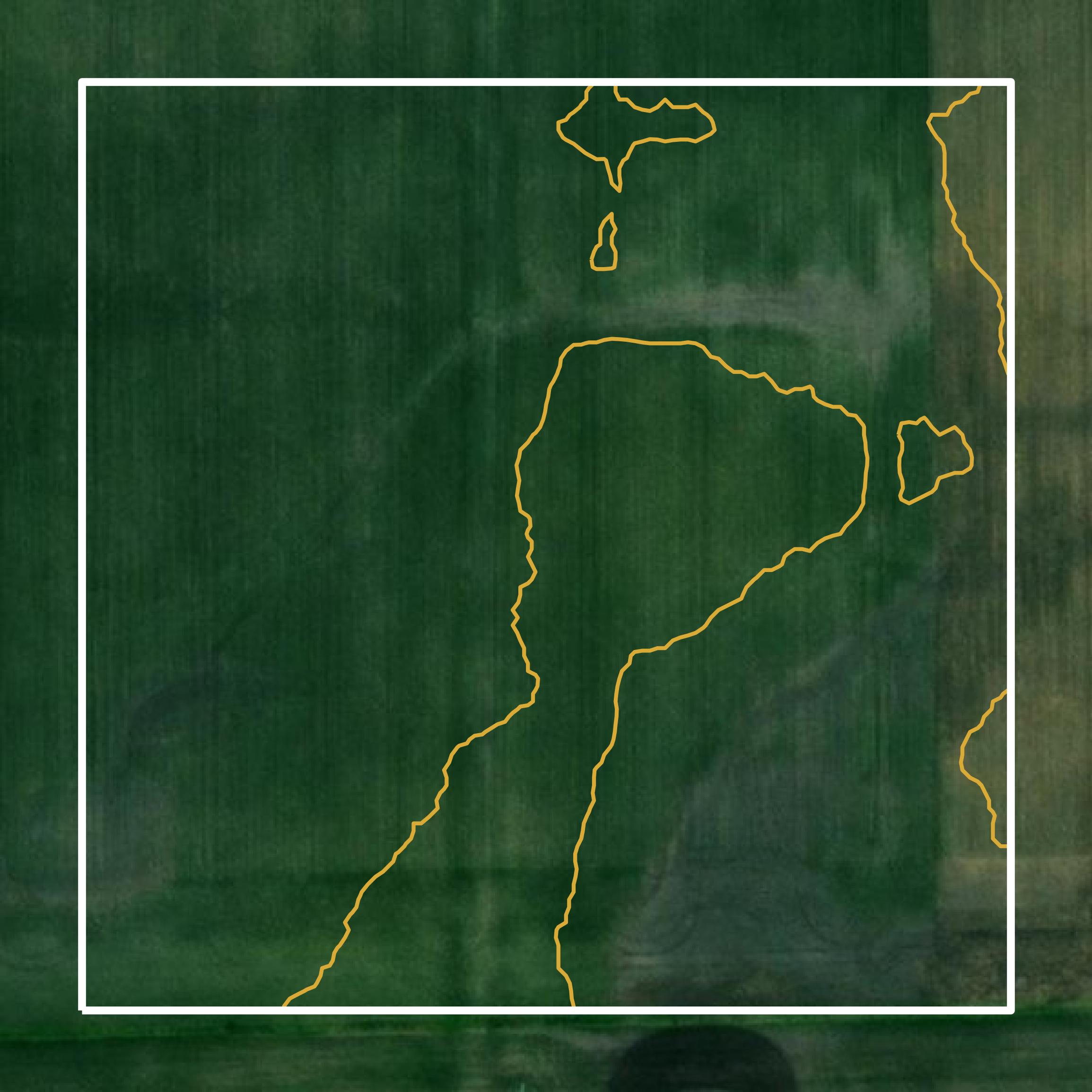 This image shows a contour map in McDonough County created using GIS data in Equator.