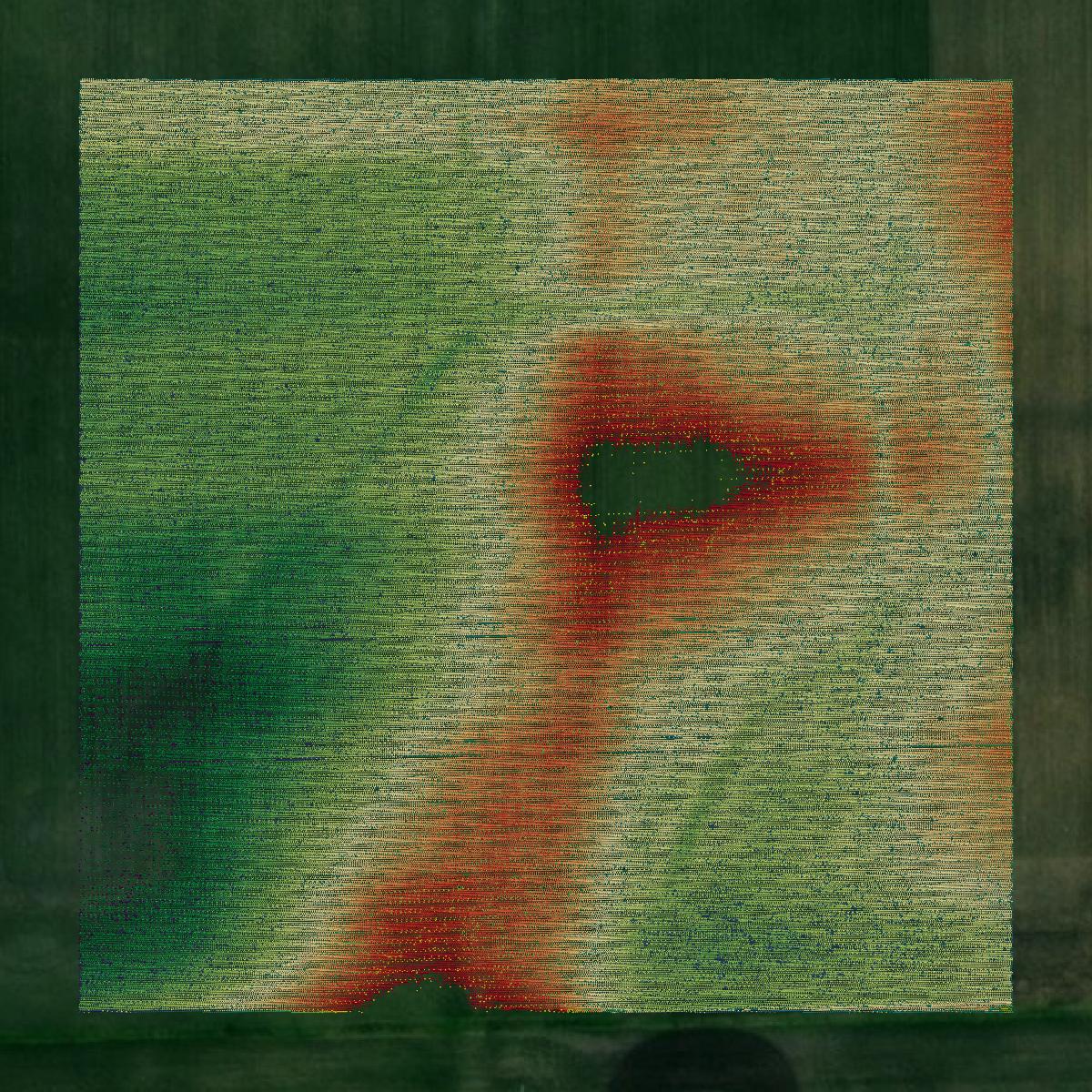 This image shows a LiDAR point cloud in McDonough County created using GIS data in Equator.