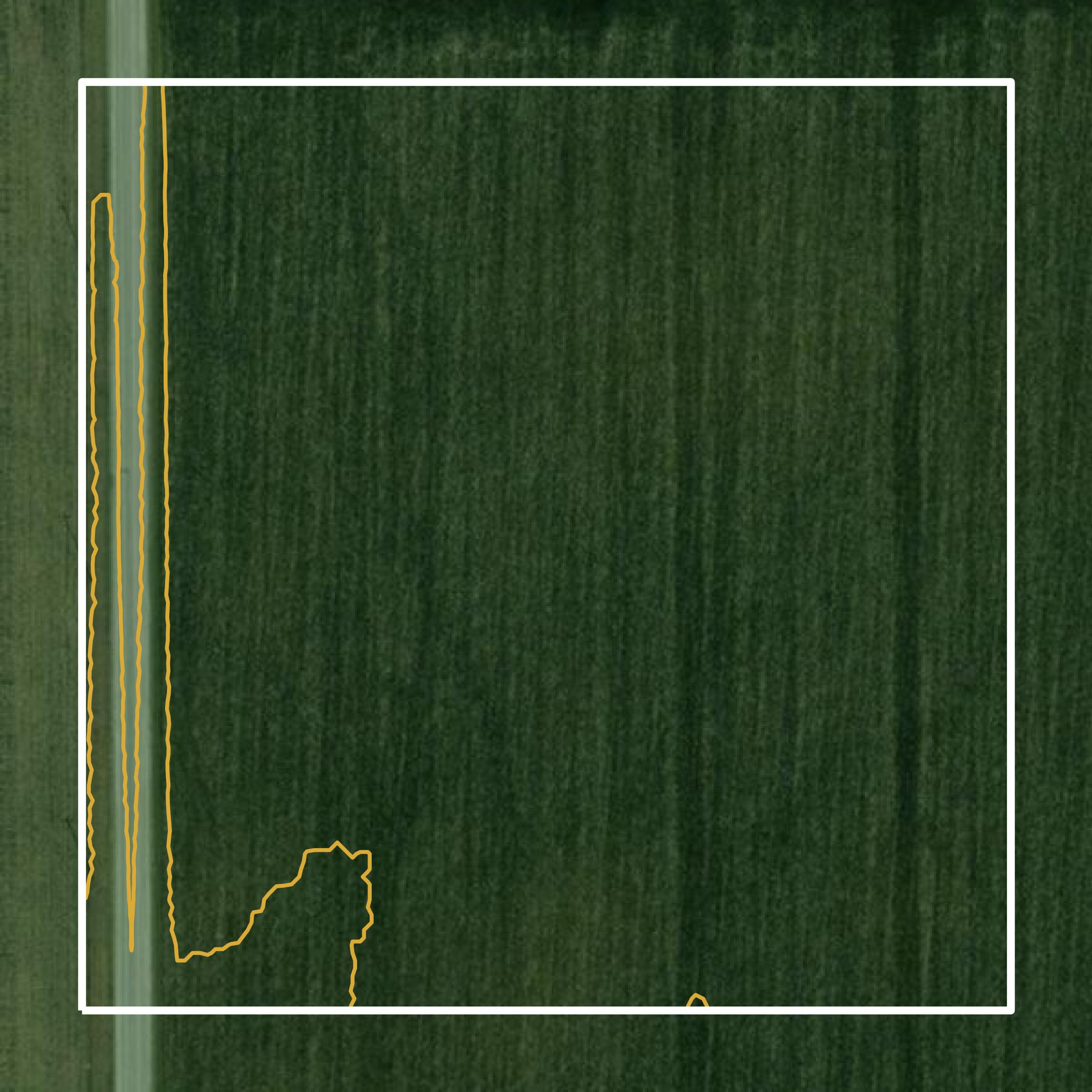 This image shows a contour map in Menard County created using GIS data in Equator.