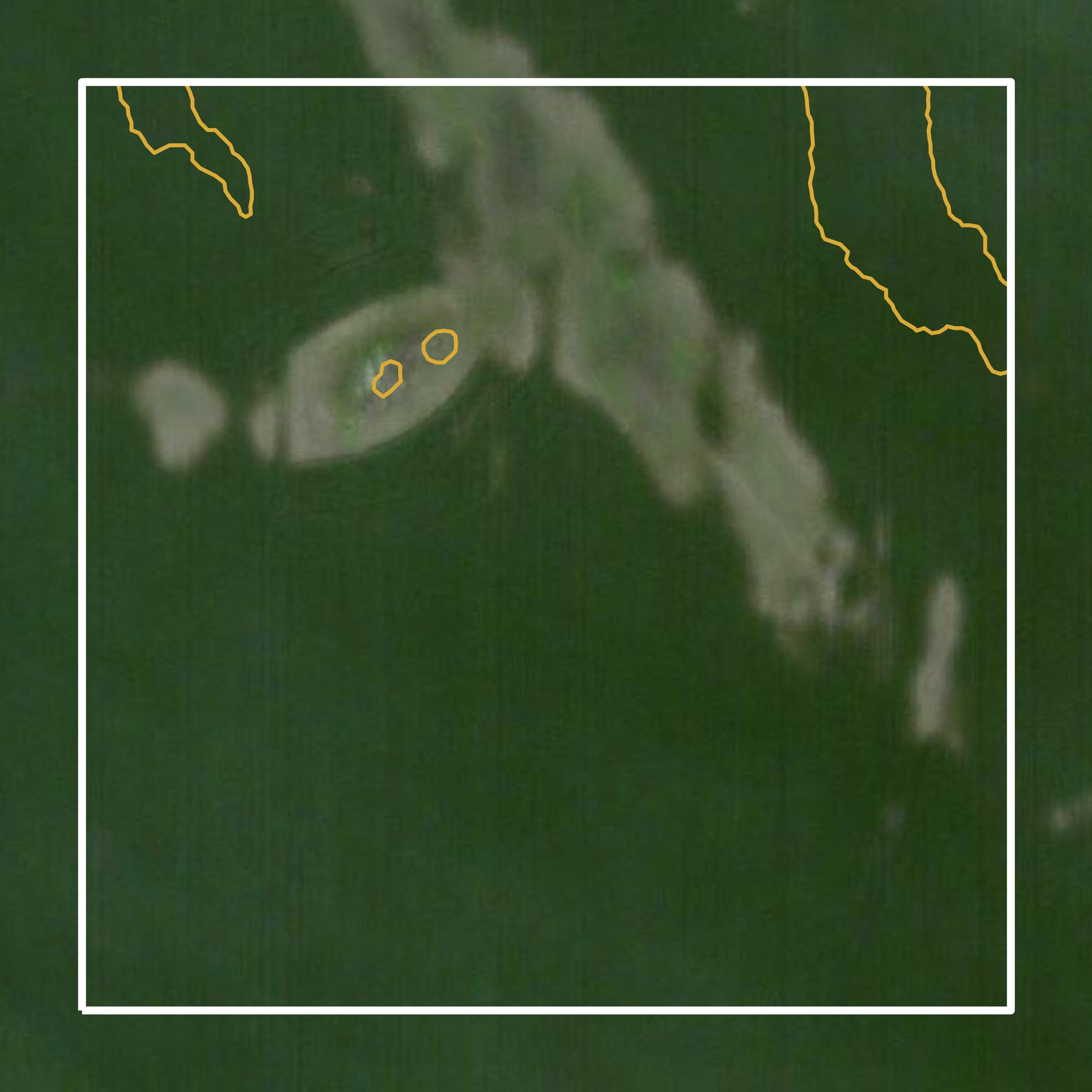 This image shows a contour map in Mercer County created using GIS data in Equator.