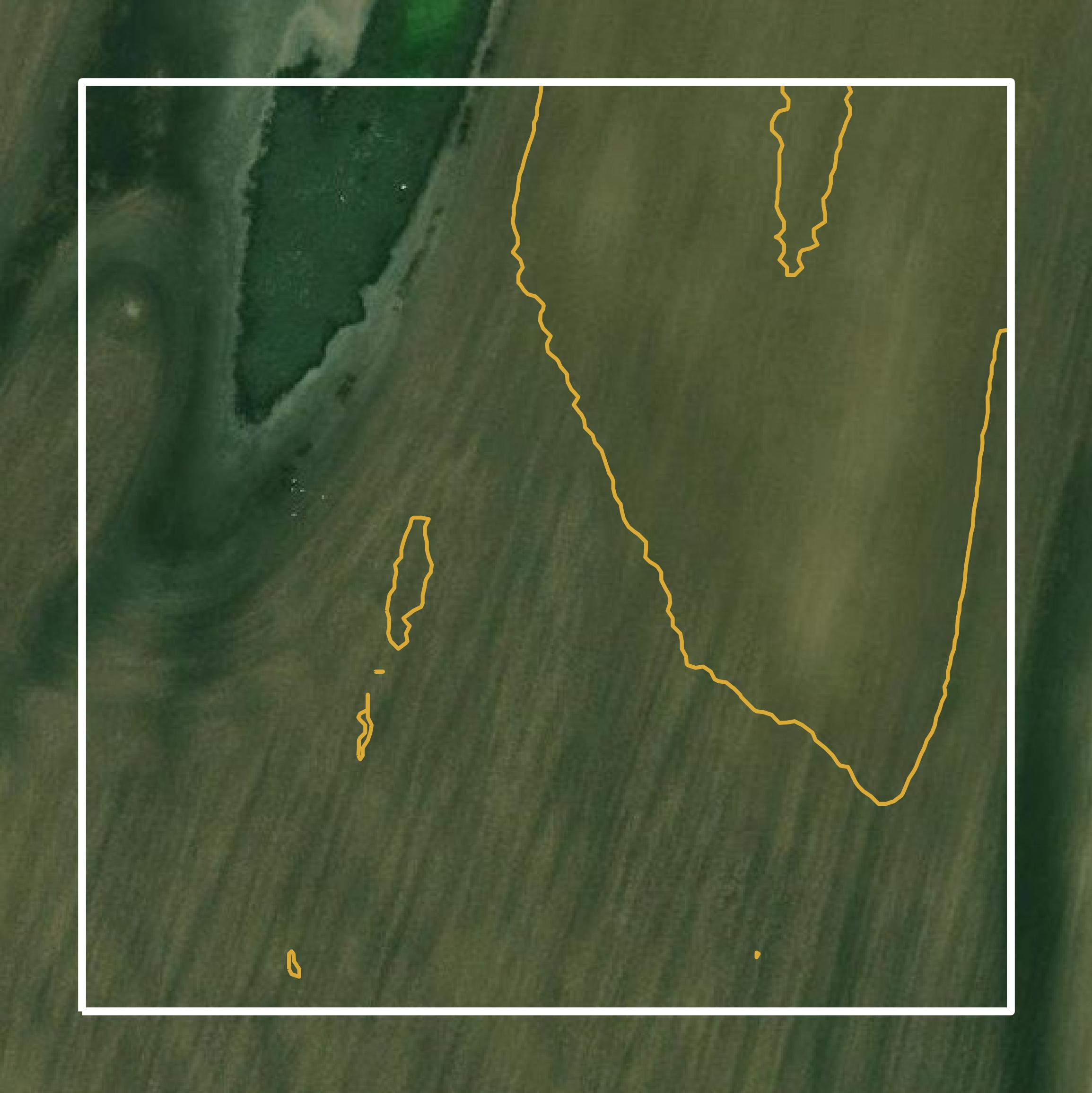 This image shows a contour map in Monroe County created using GIS data in Equator.