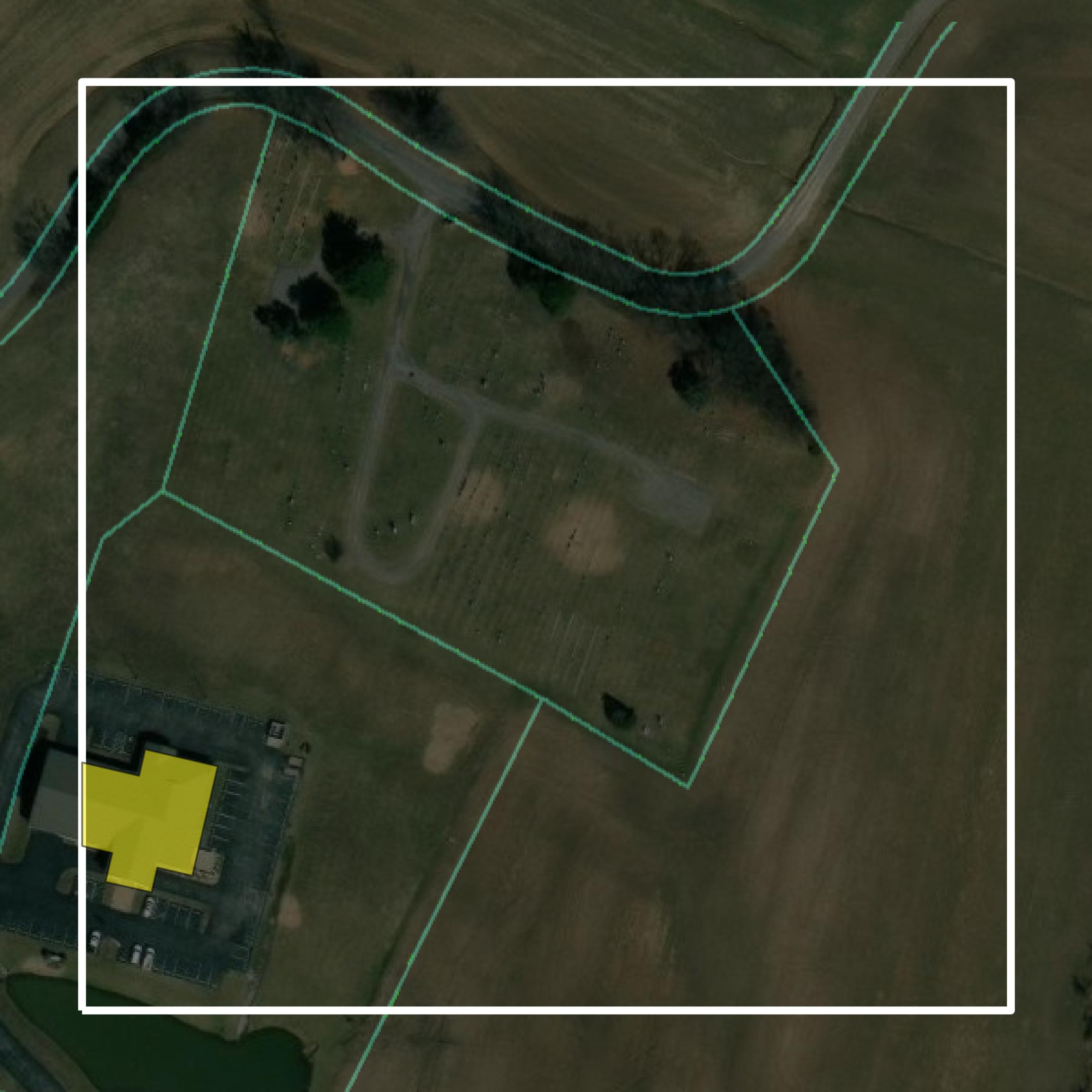This image shows parcel and building data in Monroe County created using GIS data in Equator.