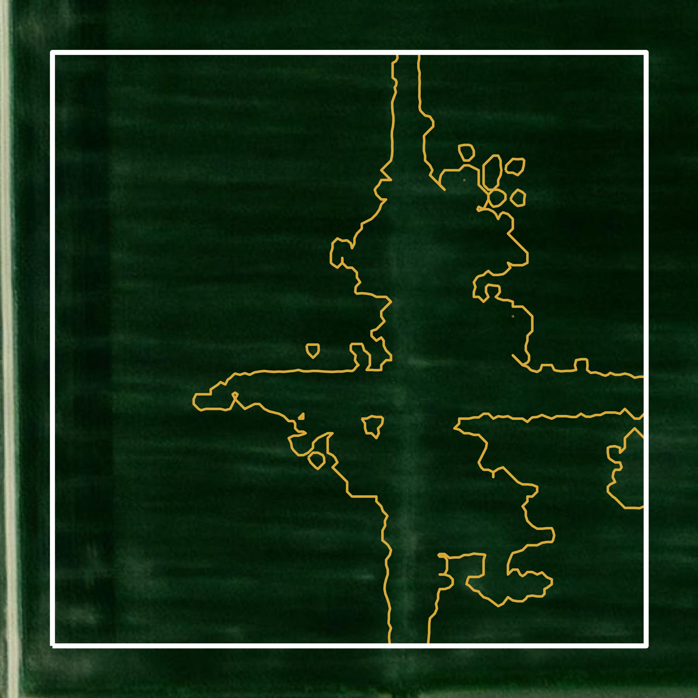 This image shows a contour map in Montgomery County created using GIS data in Equator.