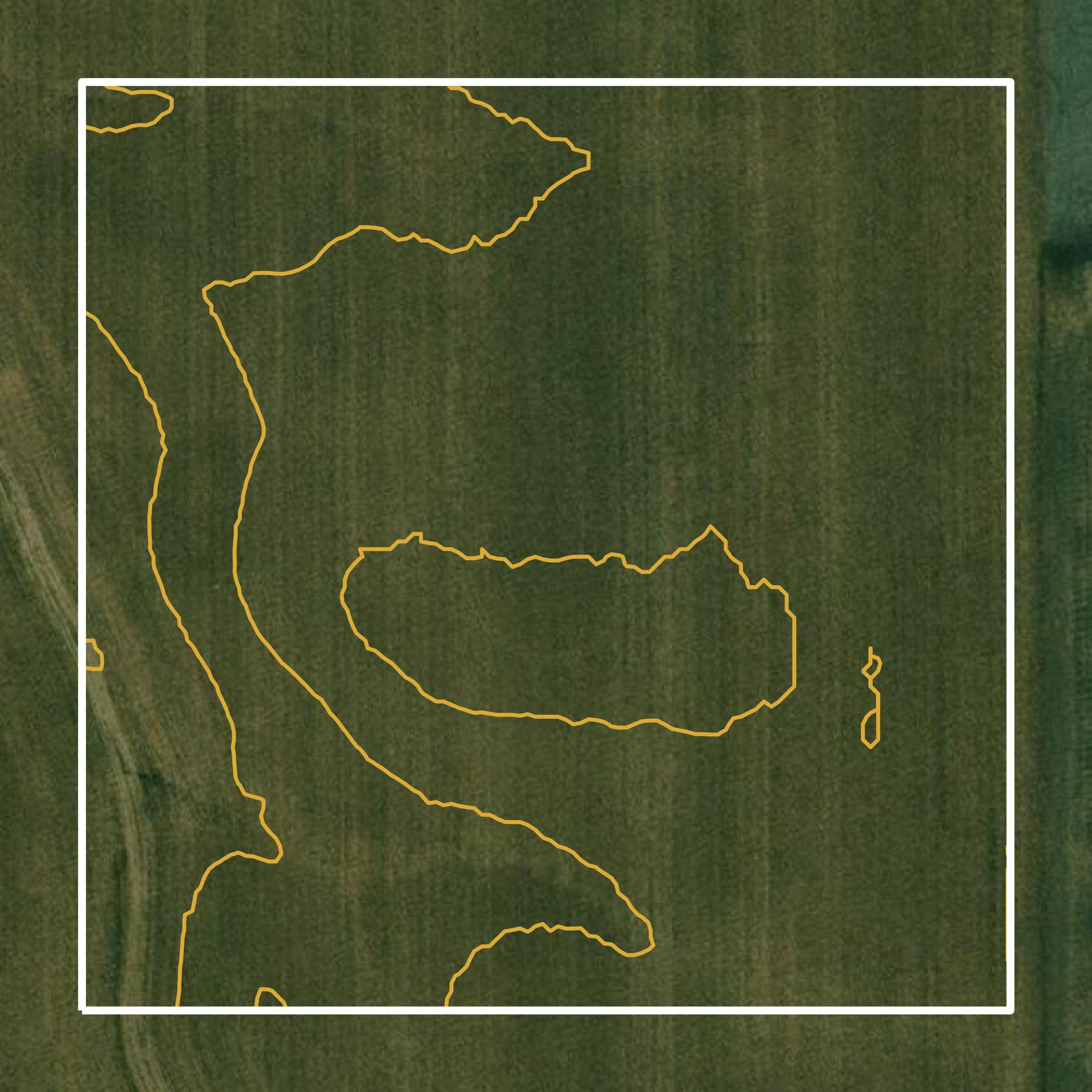 This image shows a contour map in Morgan County created using GIS data in Equator.
