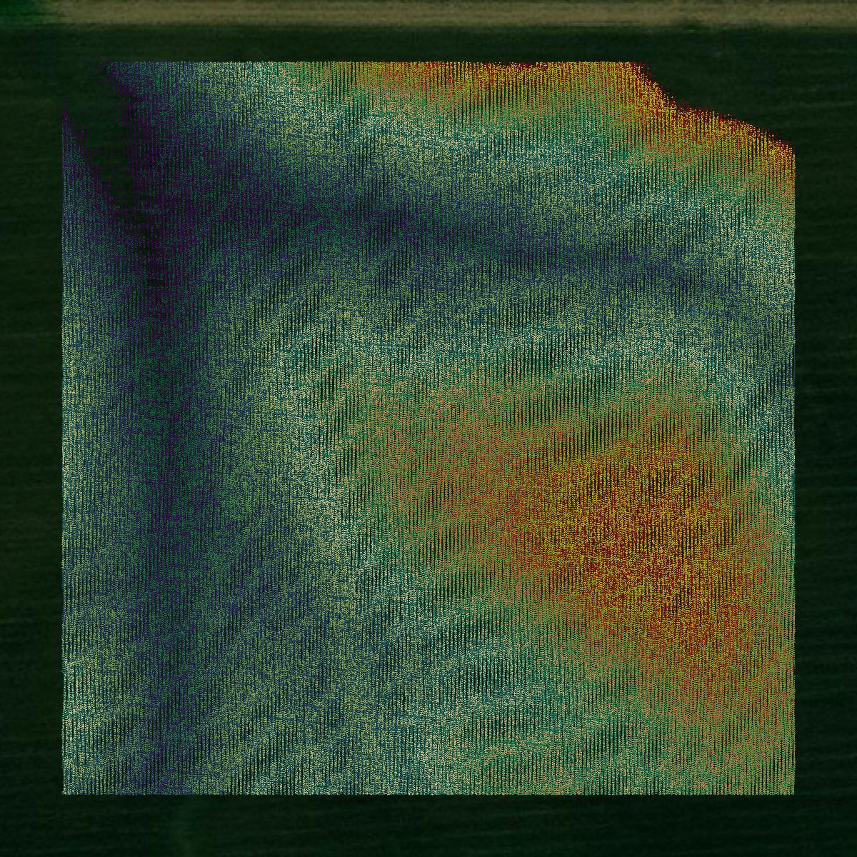 This image shows a LiDAR point cloud in Morgan County created using GIS data in Equator.