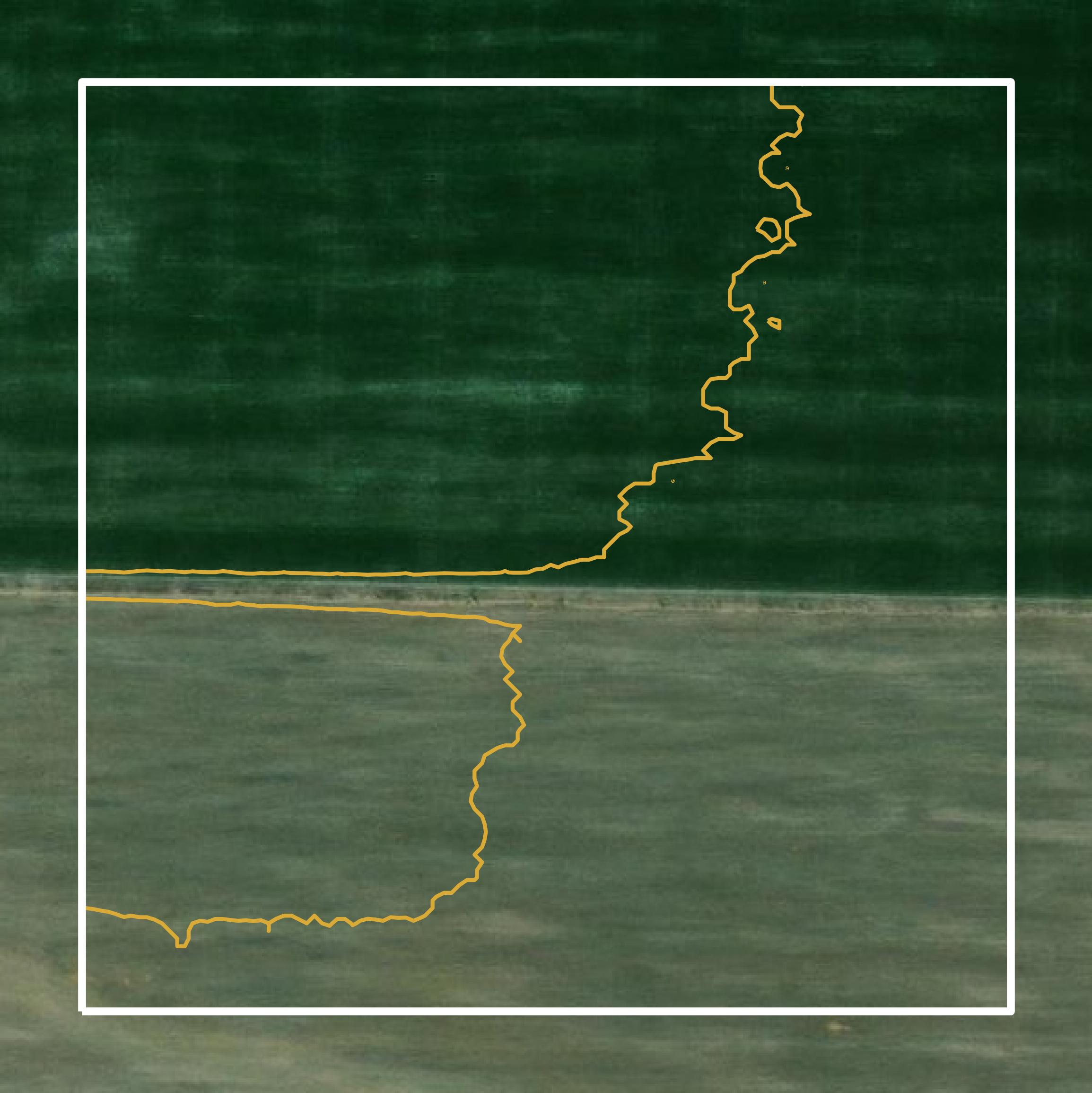 This image shows a contour map in Perry County created using GIS data in Equator.