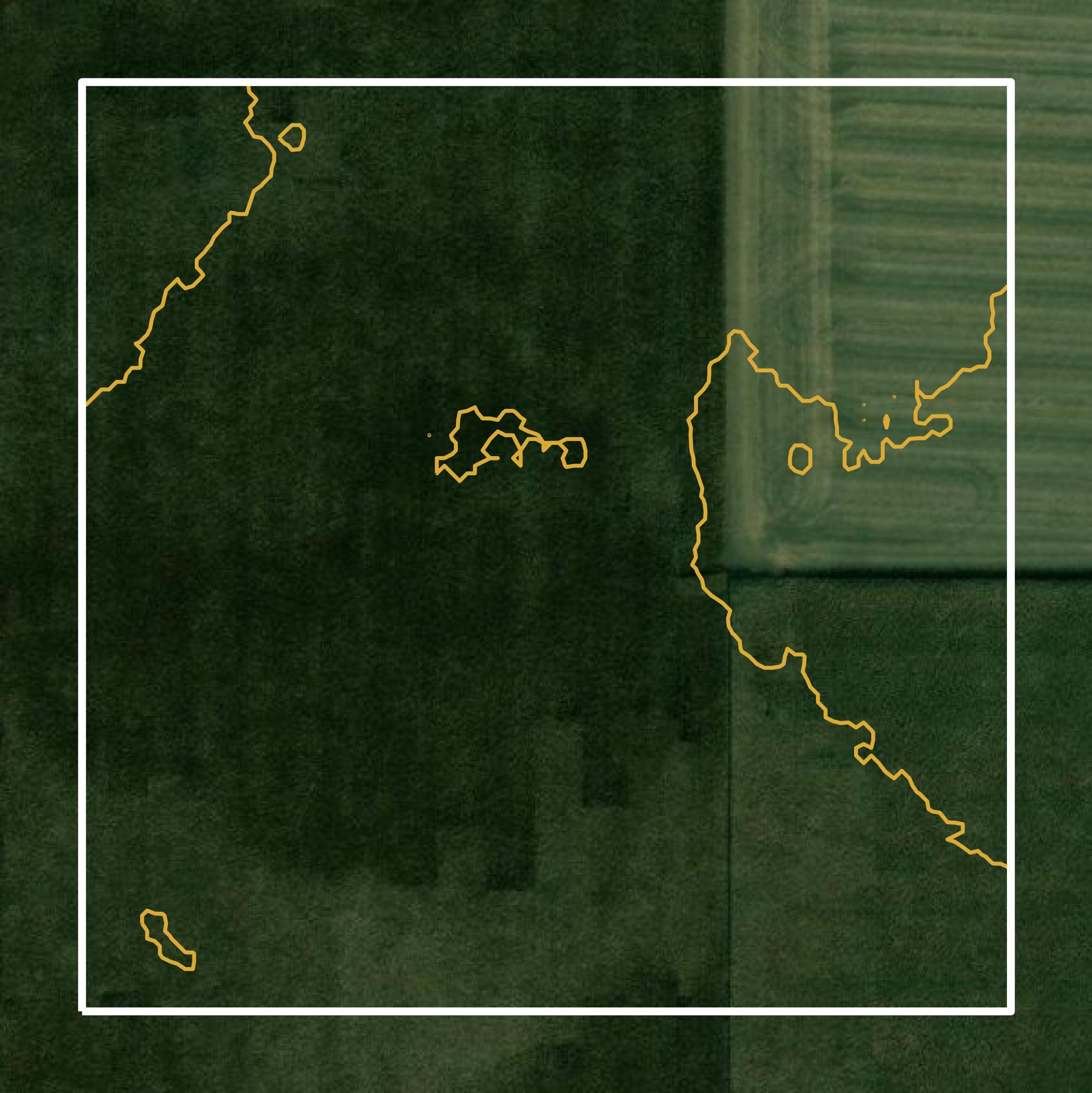 This image shows a contour map in Piatt County created using GIS data in Equator.