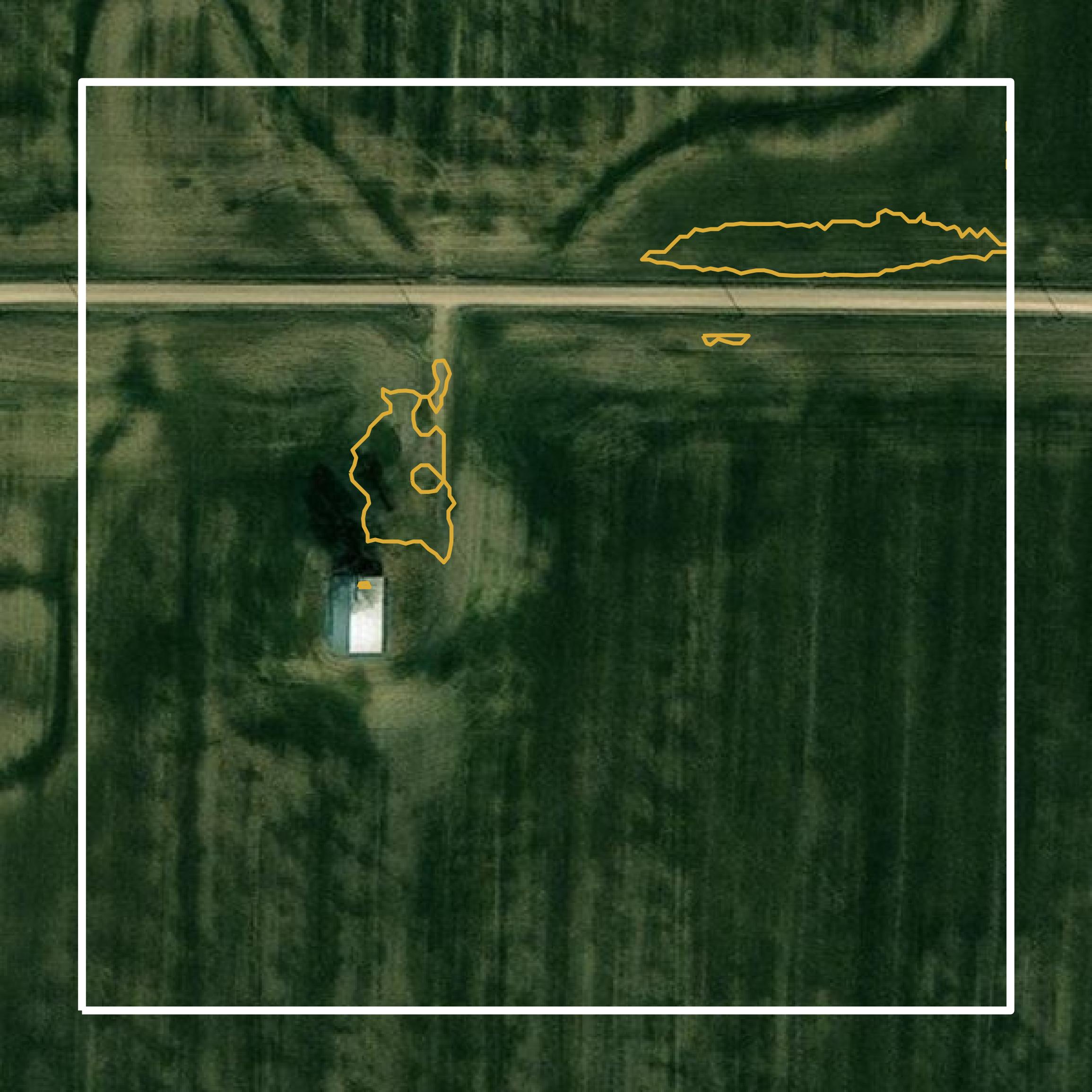 This image shows a contour map in Pike County created using GIS data in Equator.