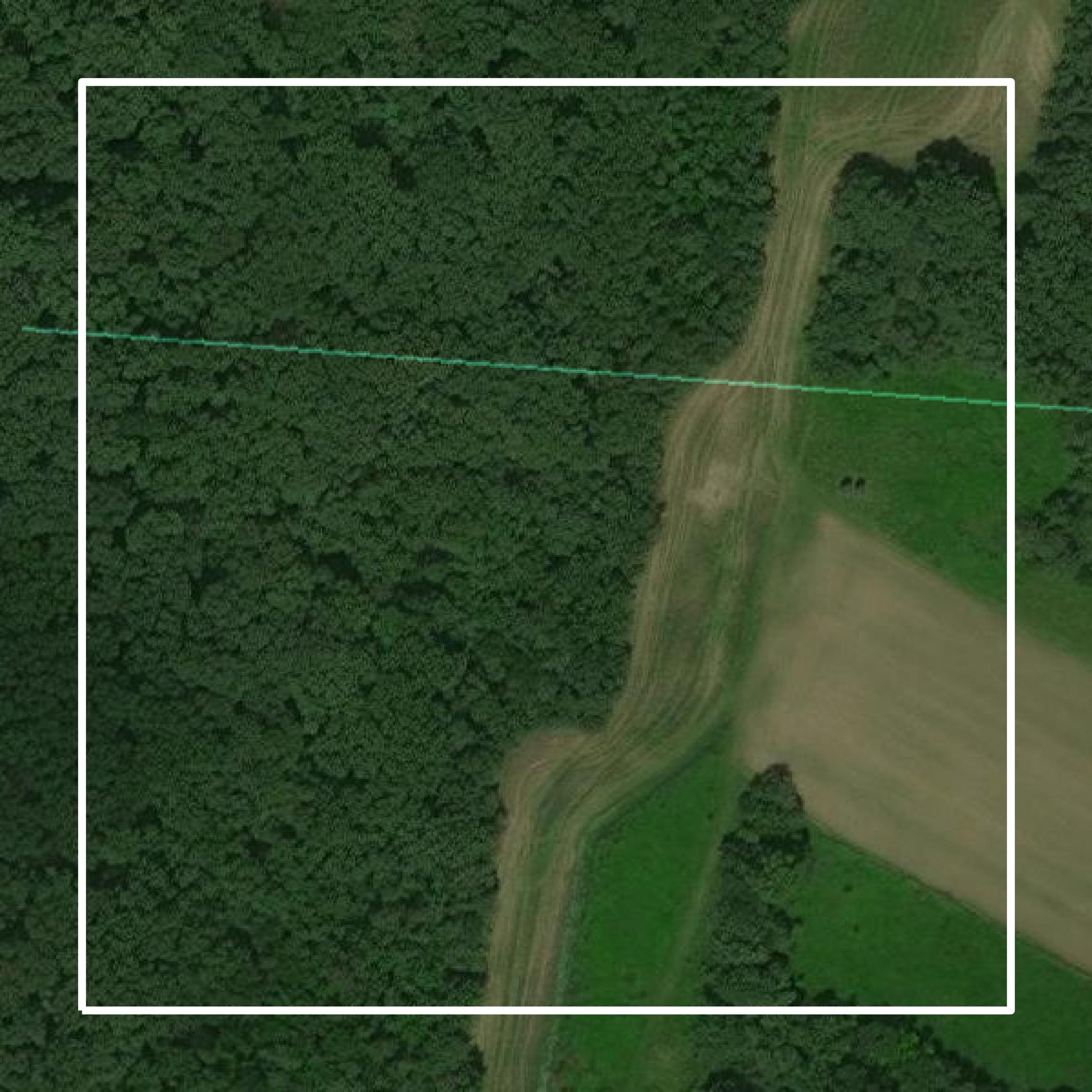 This image shows parcel and building data in Pike County created using GIS data in Equator.