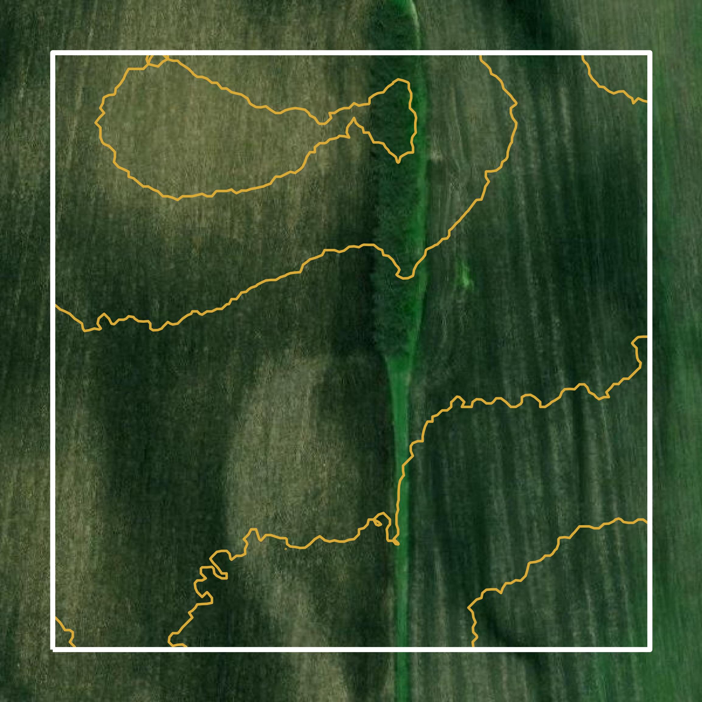This image shows a contour map in Putnam County created using GIS data in Equator.
