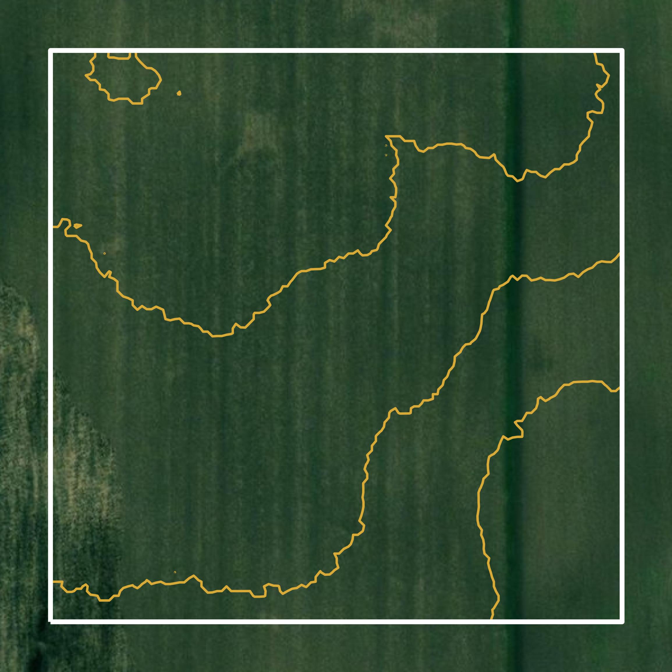 This image shows a contour map in Putnam County created using GIS data in Equator.