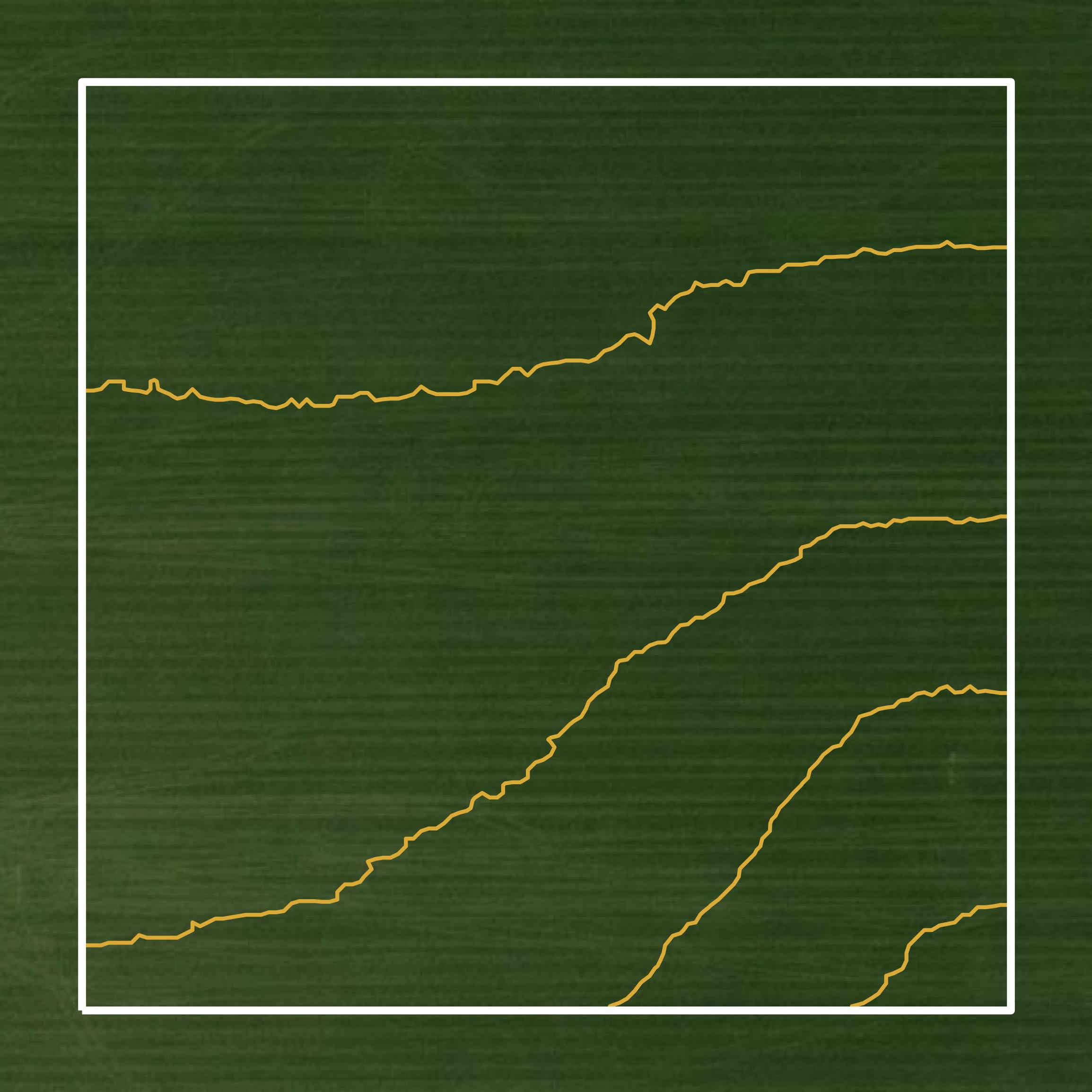 This image shows a contour map in Sangamon County created using GIS data in Equator.