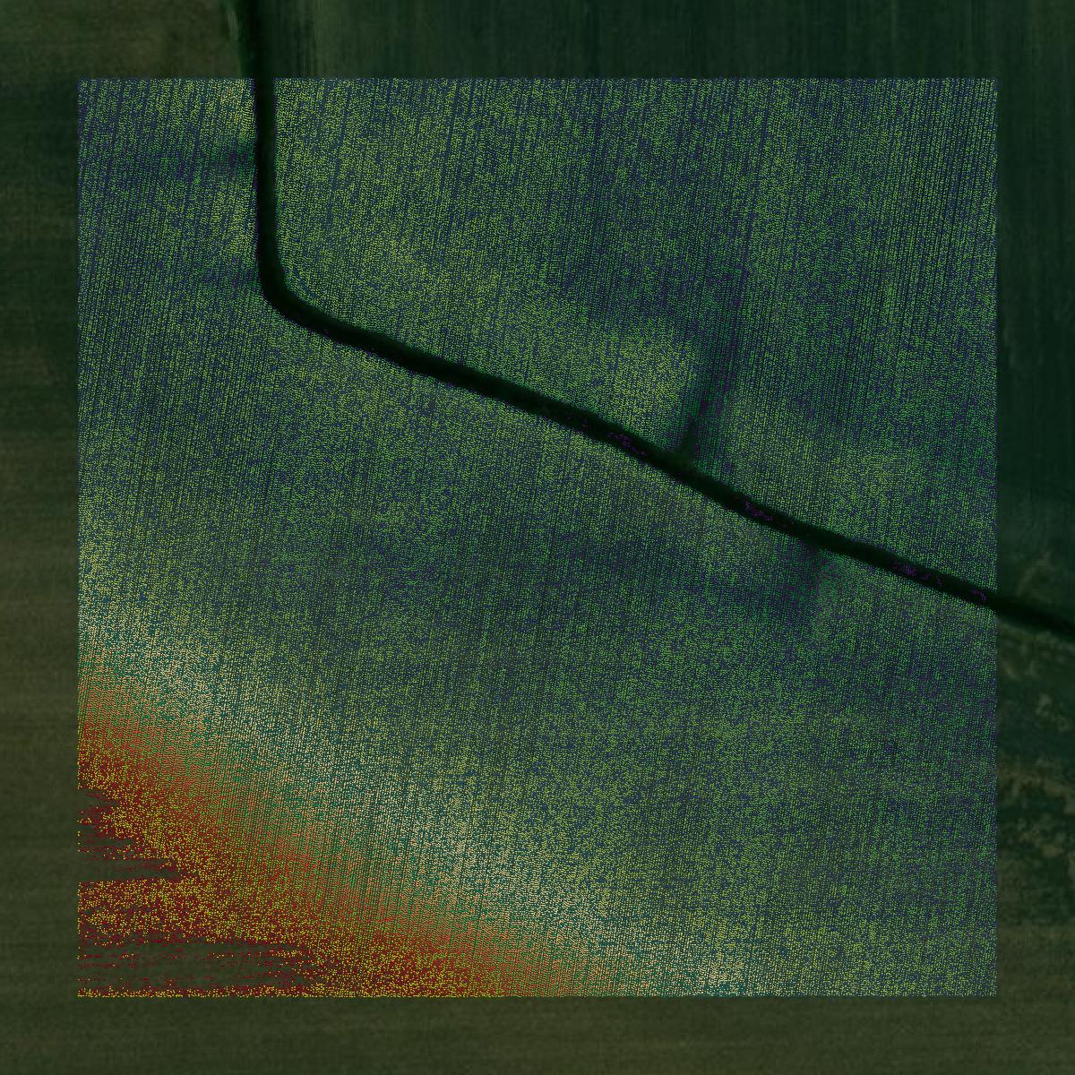 This image shows a LiDAR point cloud in Schuyler County created using GIS data in Equator.