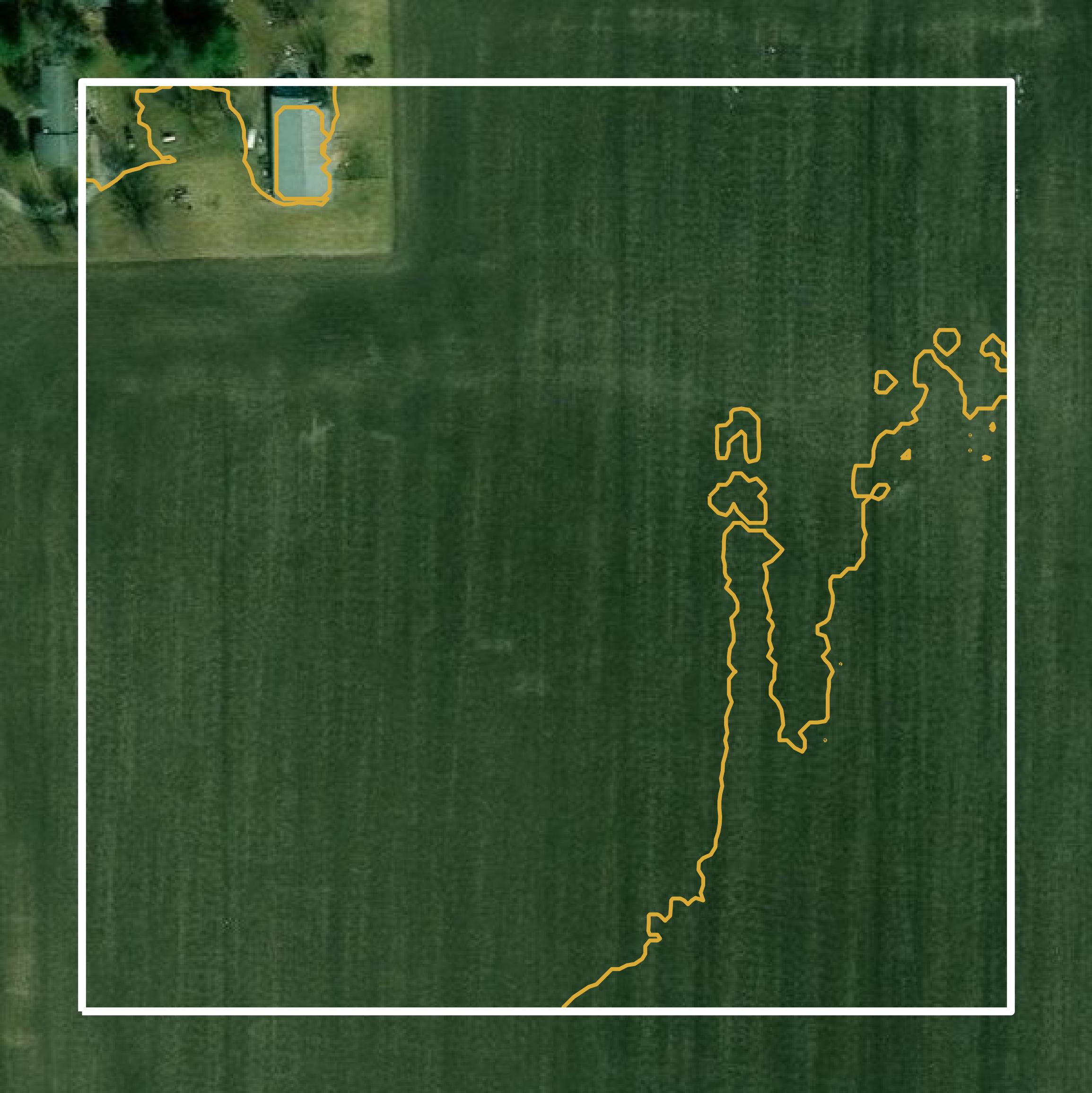 This image shows a contour map in Shelby County created using GIS data in Equator.