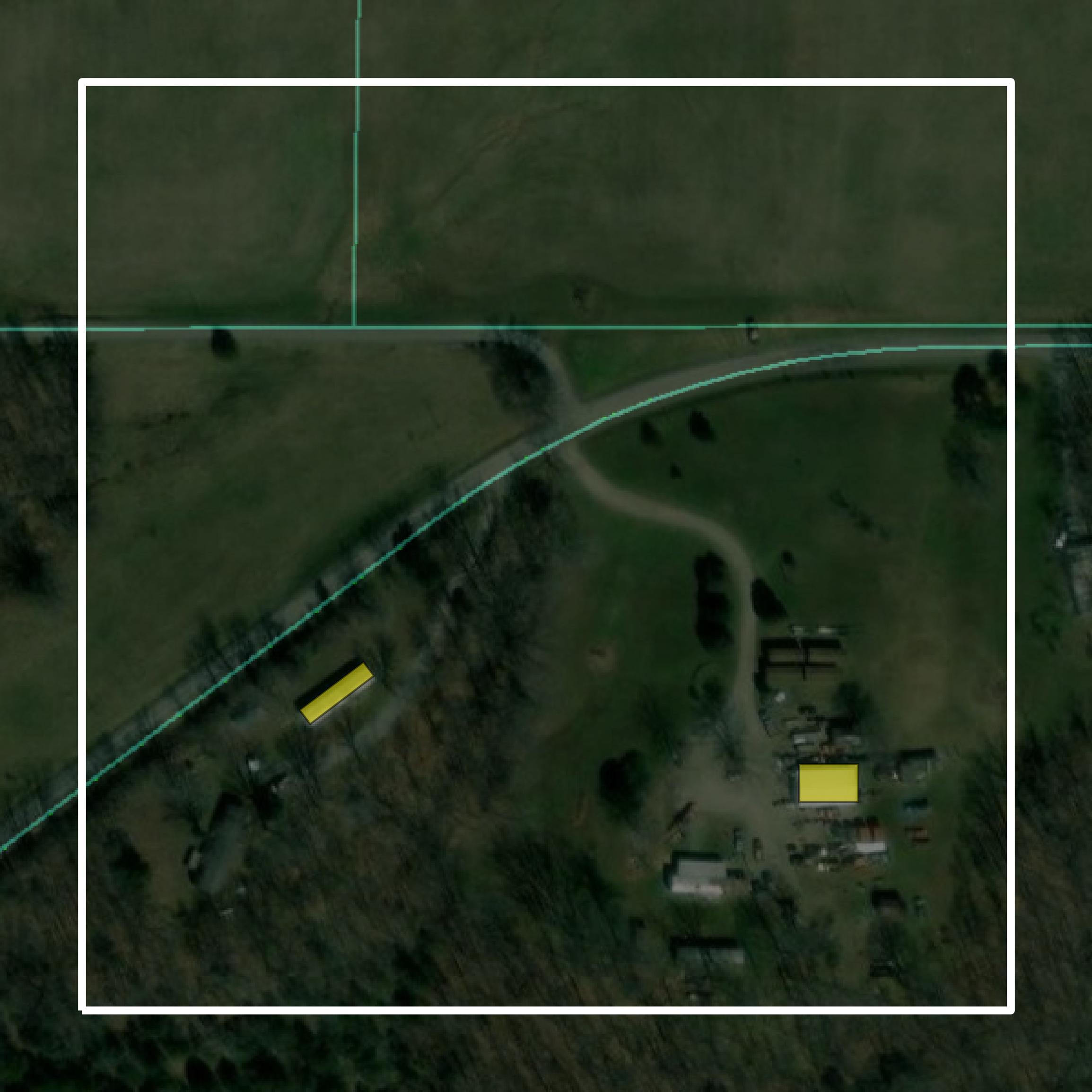 This image shows parcel and building data in Union County created using GIS data in Equator.
