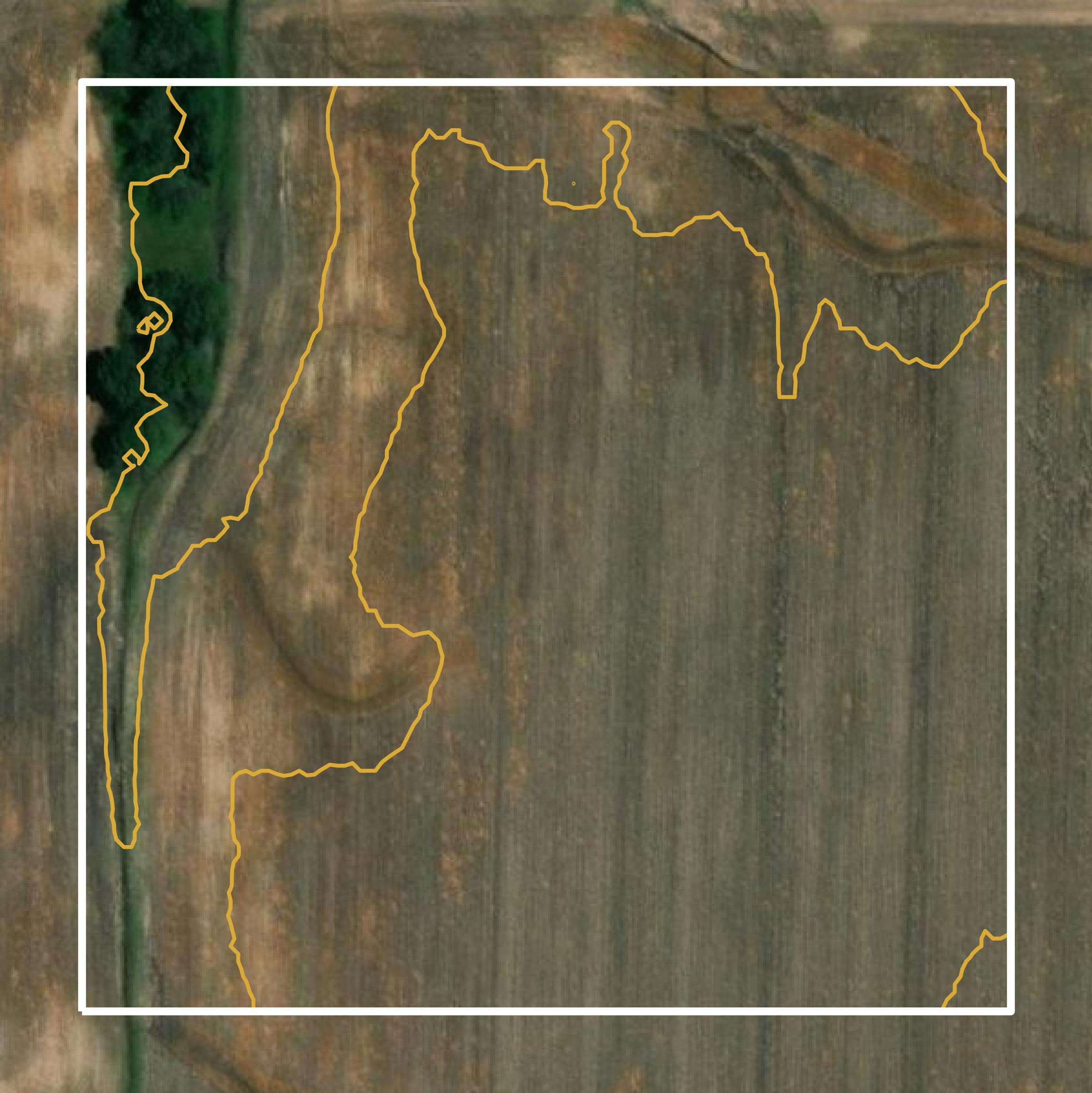 This image shows a contour map in Washington County created using GIS data in Equator.