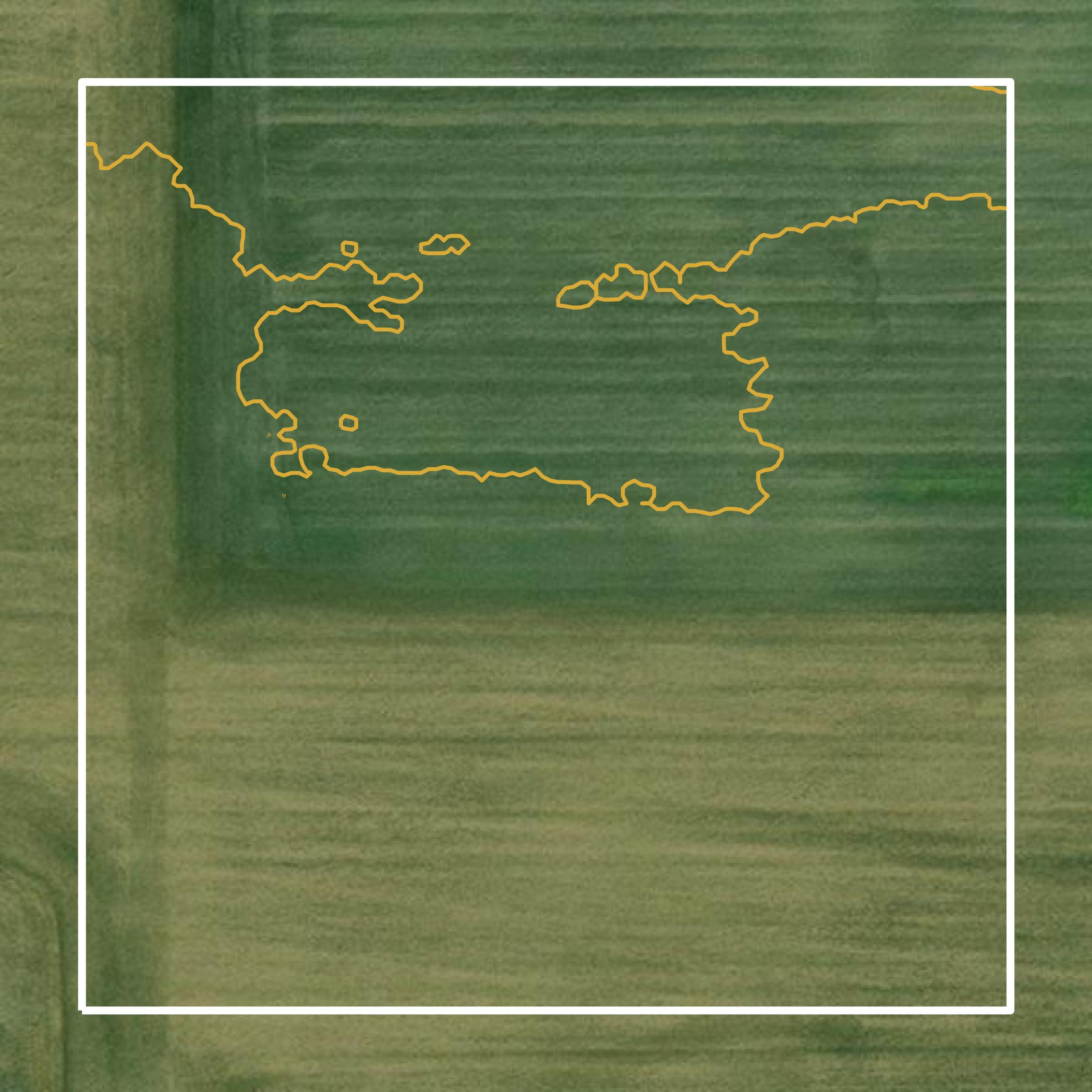 This image shows a contour map in Whiteside County created using GIS data in Equator.