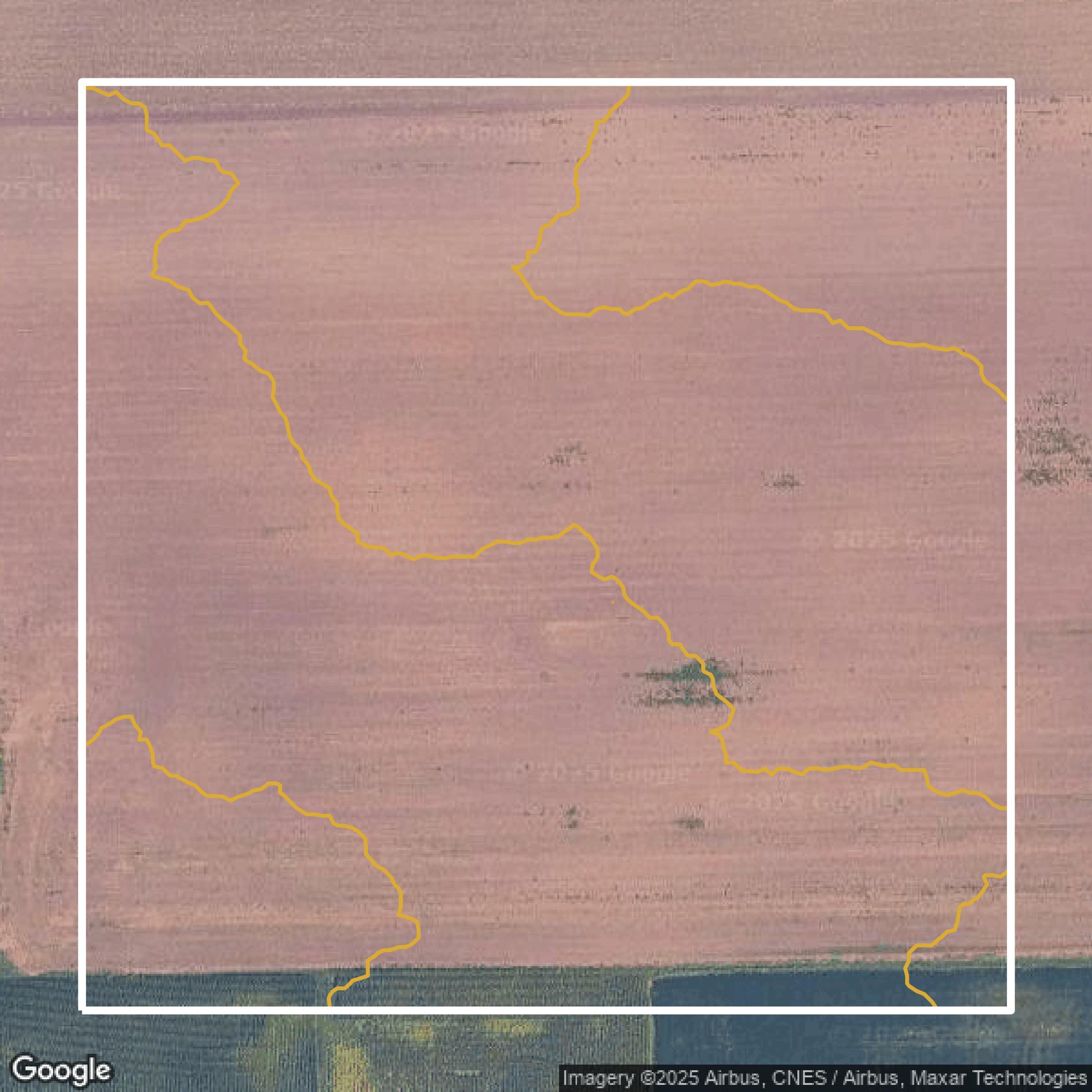 This image shows a contour map in Will County created using GIS data in Equator.