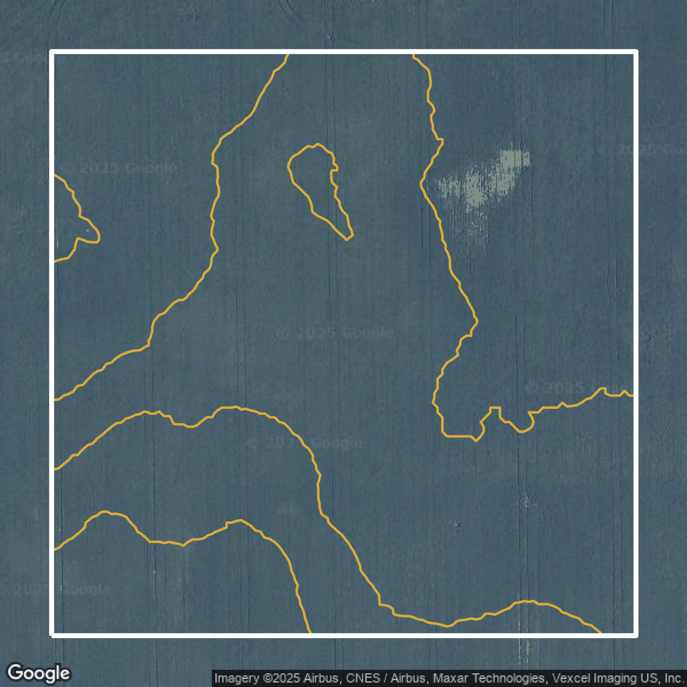This image shows a contour map in Will County created using GIS data in Equator.
