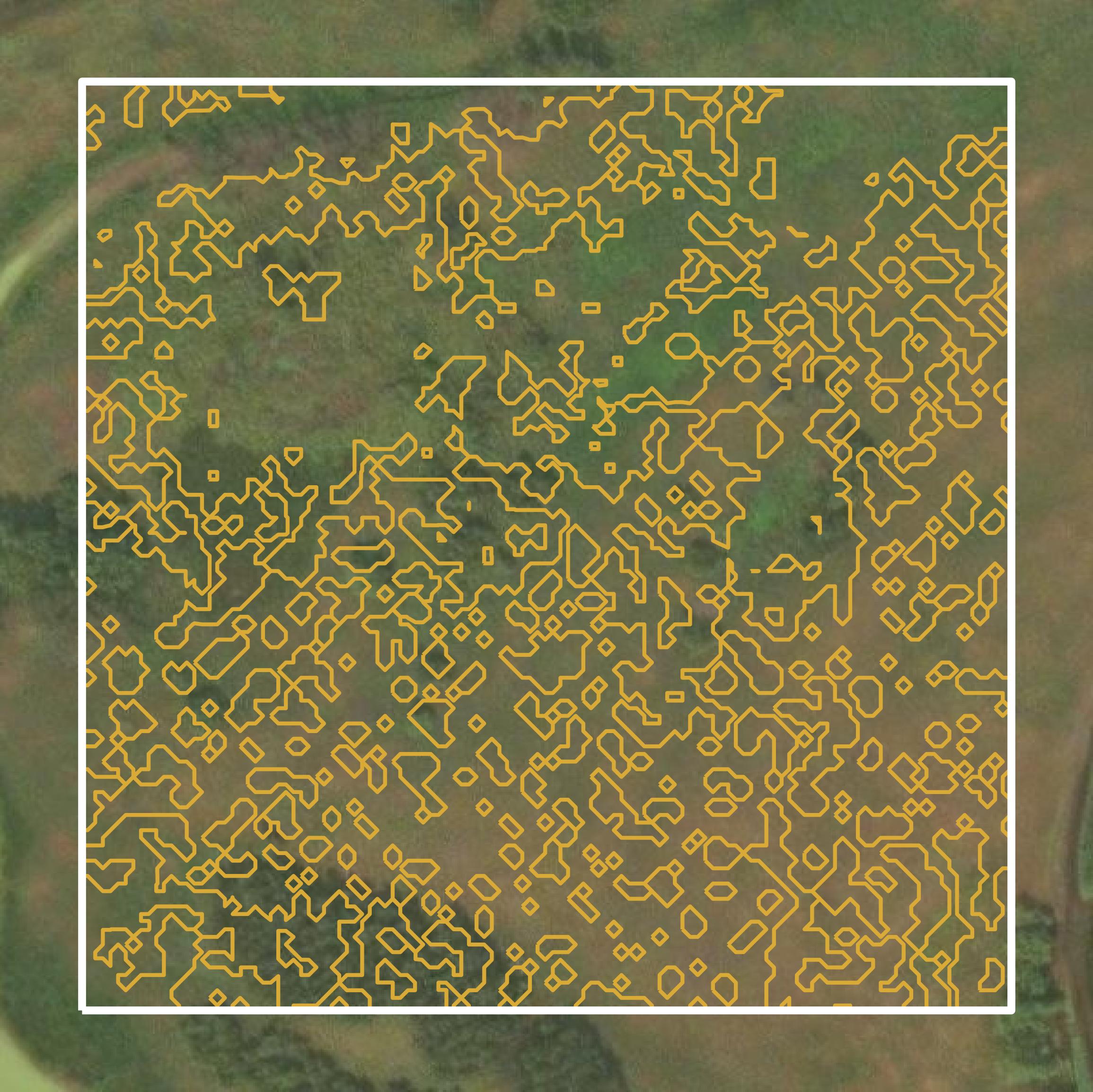 This image shows a contour map in Winnebago County created using GIS data in Equator.