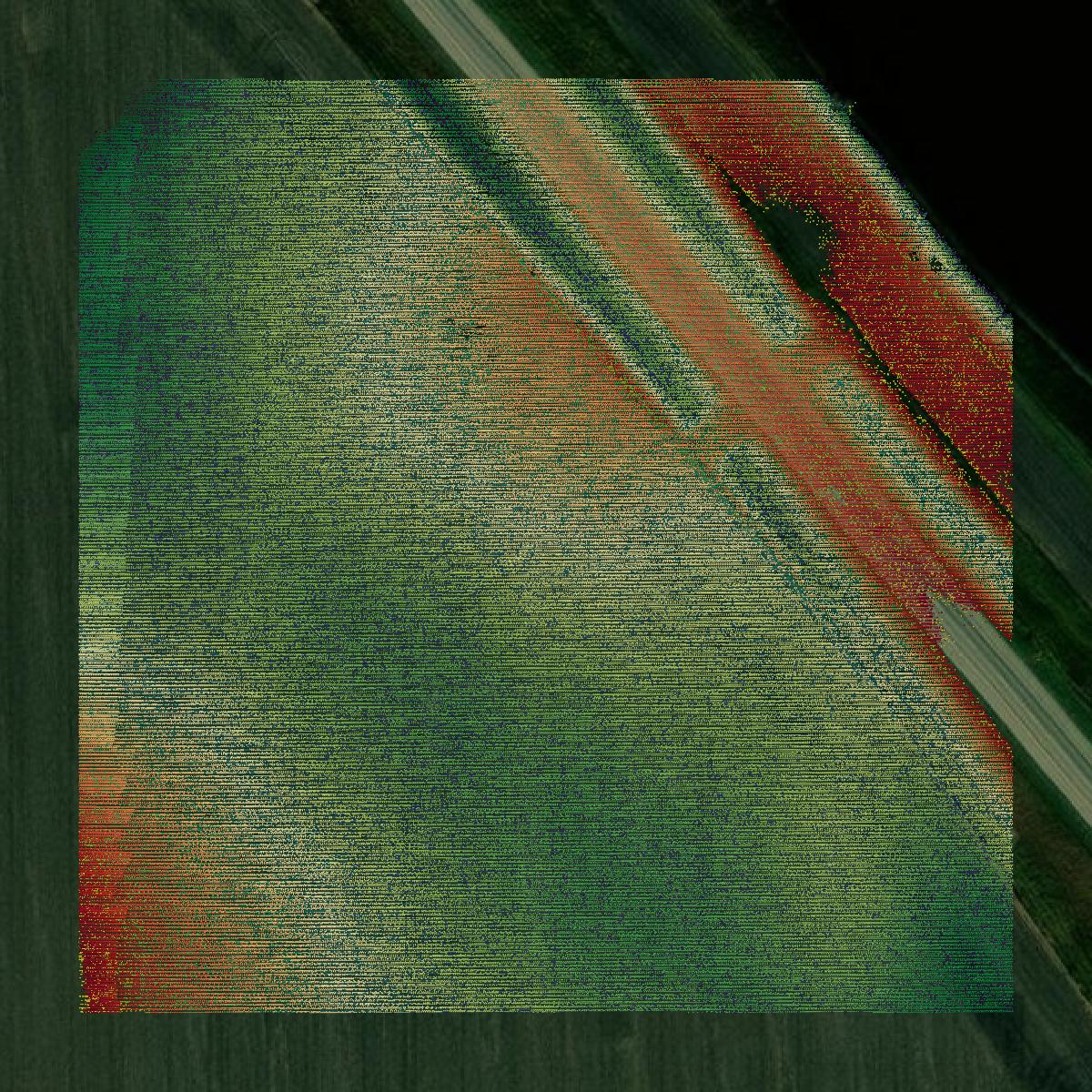 This image shows a LiDAR point cloud in Woodford County created using GIS data in Equator.