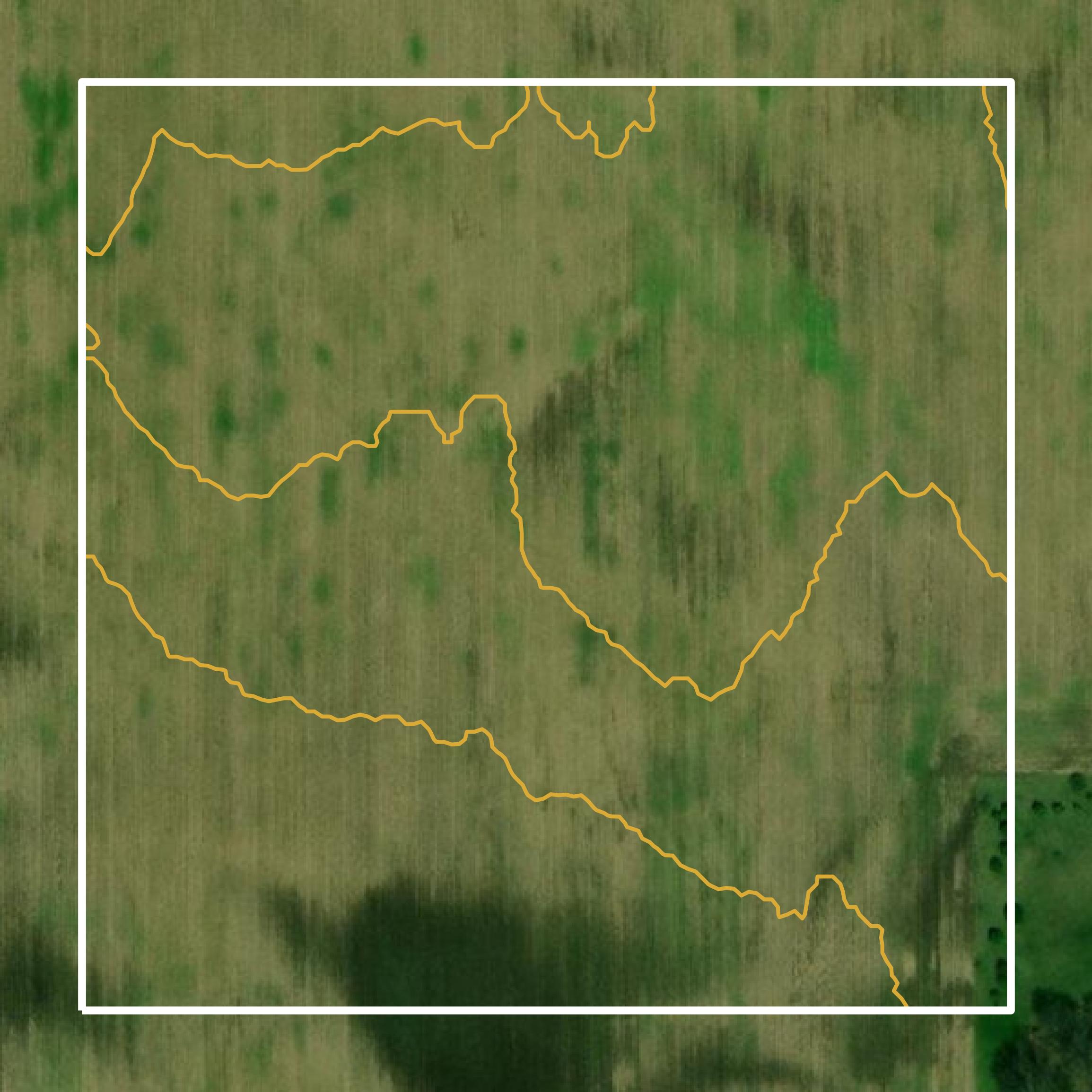 This image shows a contour map in Boone County created using GIS data in Equator.