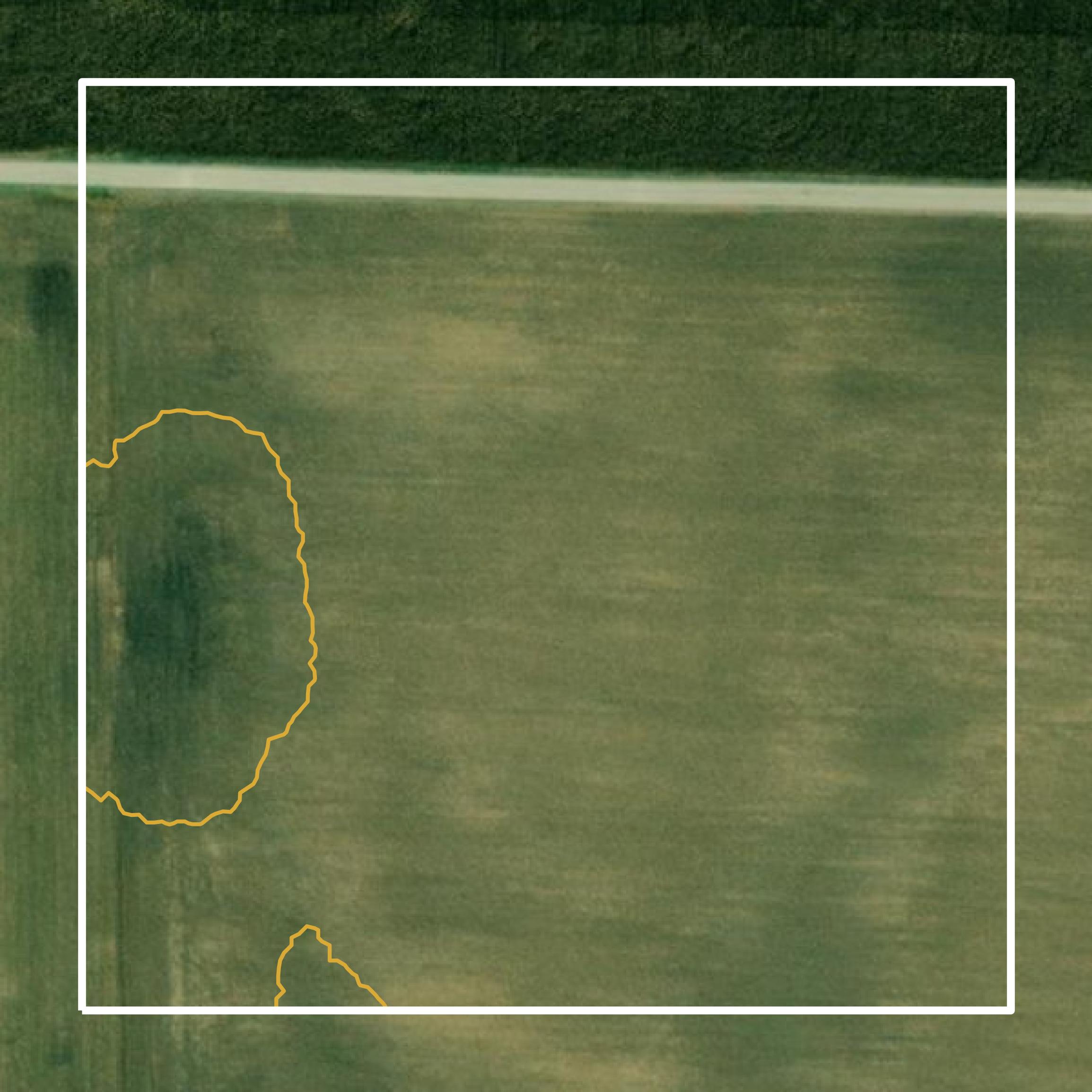 This image shows a contour map in Cass County created using GIS data in Equator.