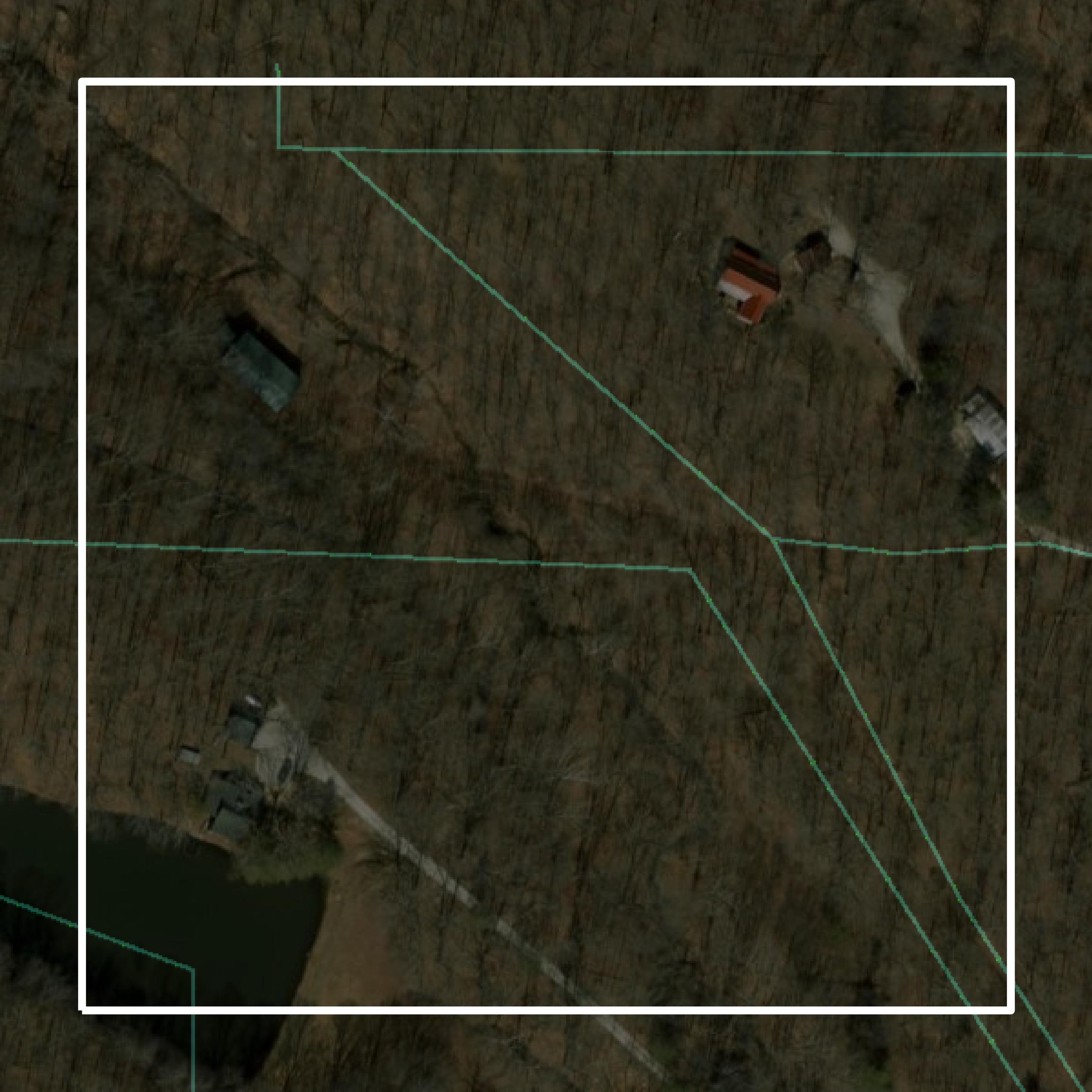 This image shows parcel and building data in Clinton County created using GIS data in Equator.