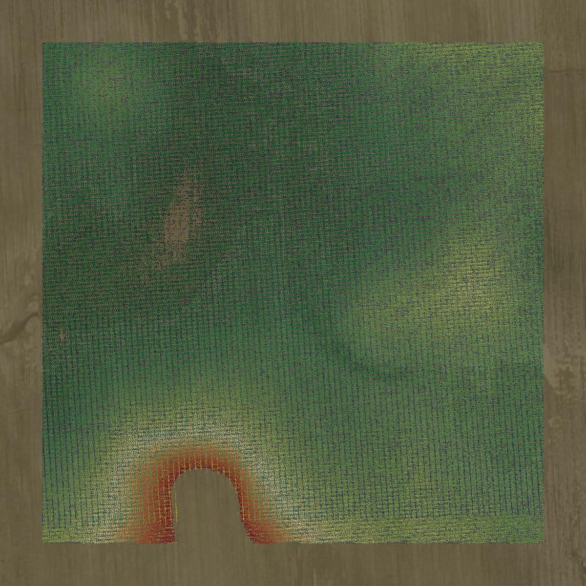 This image shows a LiDAR point cloud in Decatur County created using GIS data in Equator.