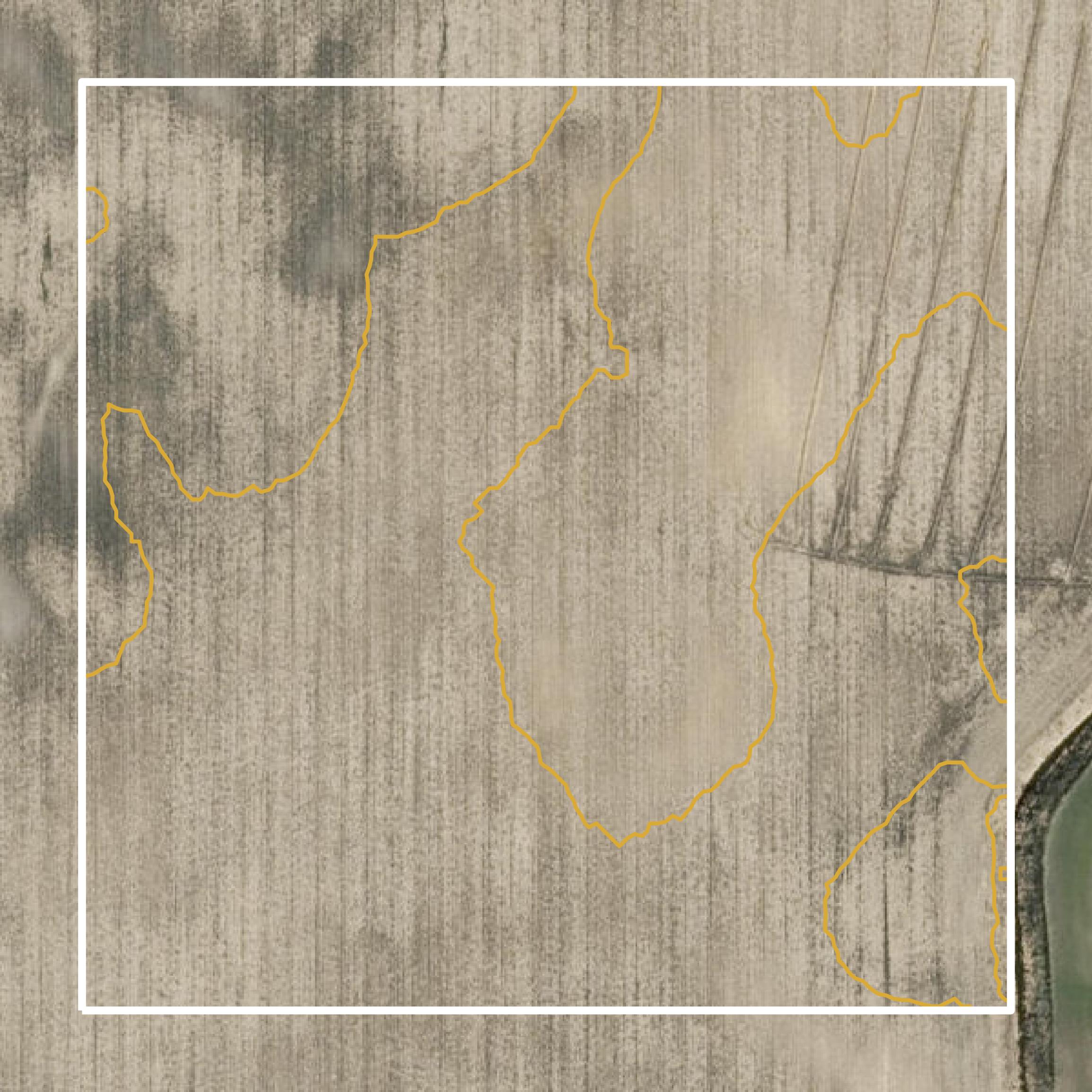 This image shows a contour map in Fulton County created using GIS data in Equator.