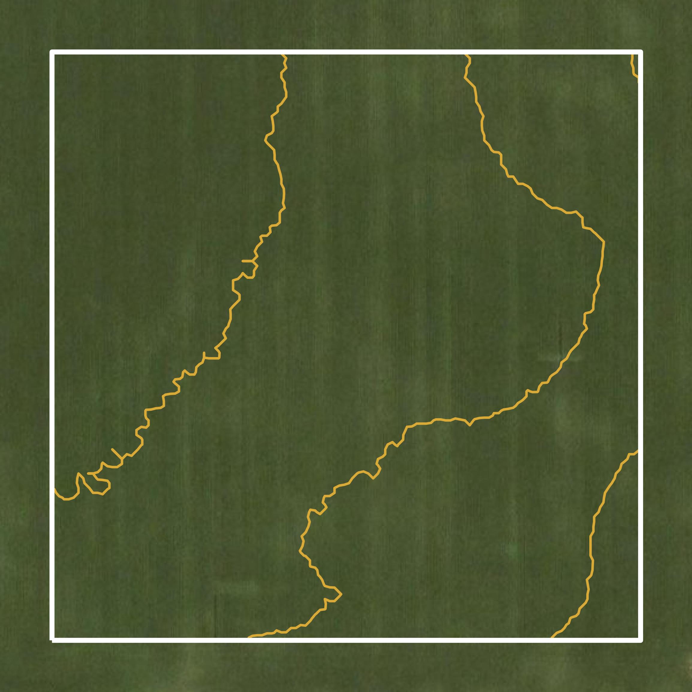 This image shows a contour map in Grant County created using GIS data in Equator.