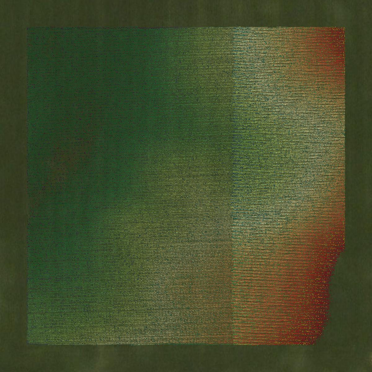 This image shows a LiDAR point cloud in Grant County created using GIS data in Equator.