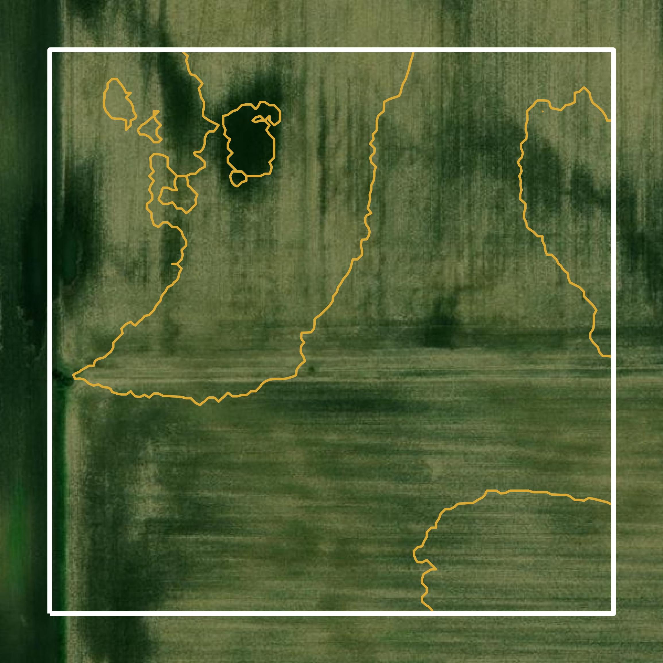 This image shows a contour map in Hamilton County created using GIS data in Equator.