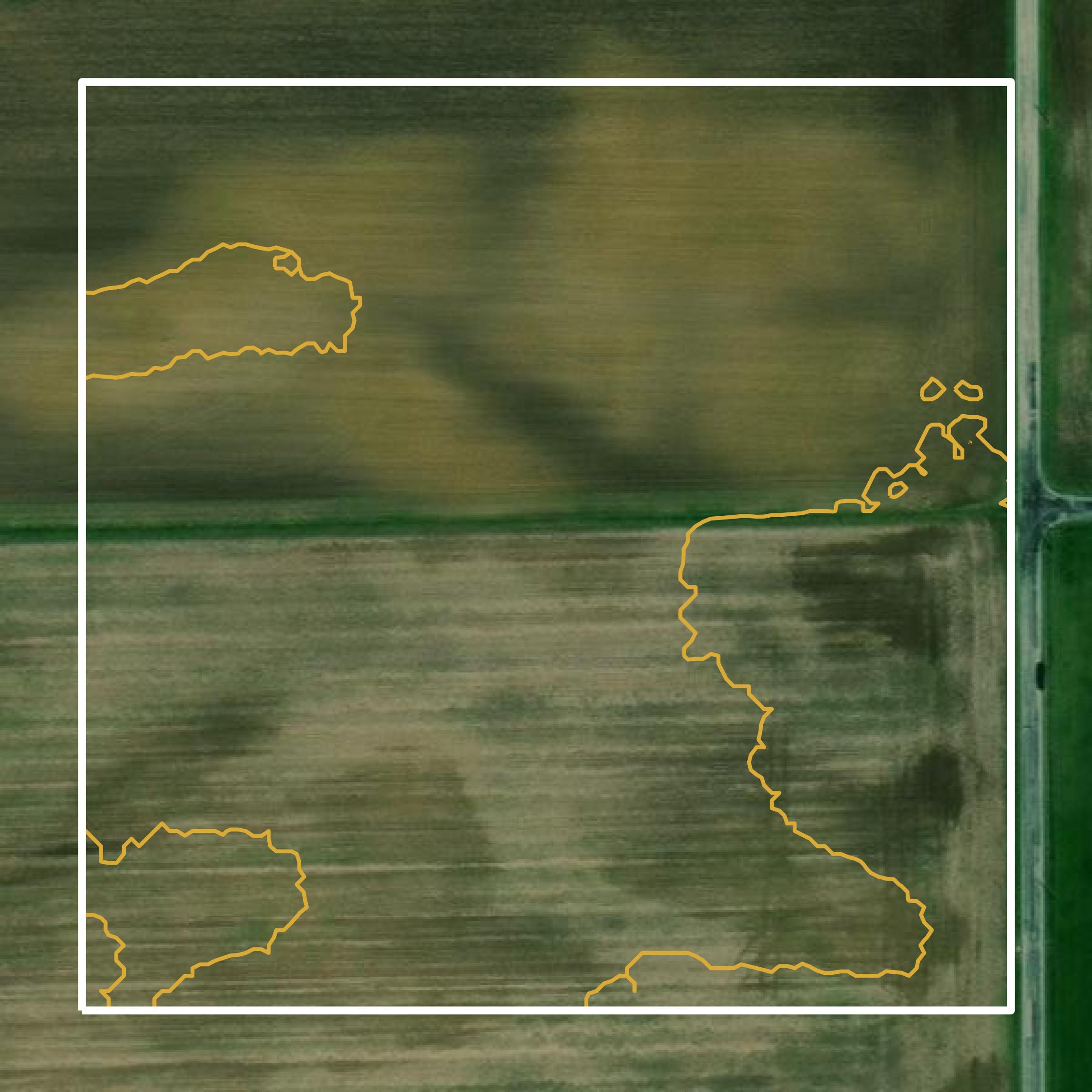 This image shows a contour map in Hamilton County created using GIS data in Equator.