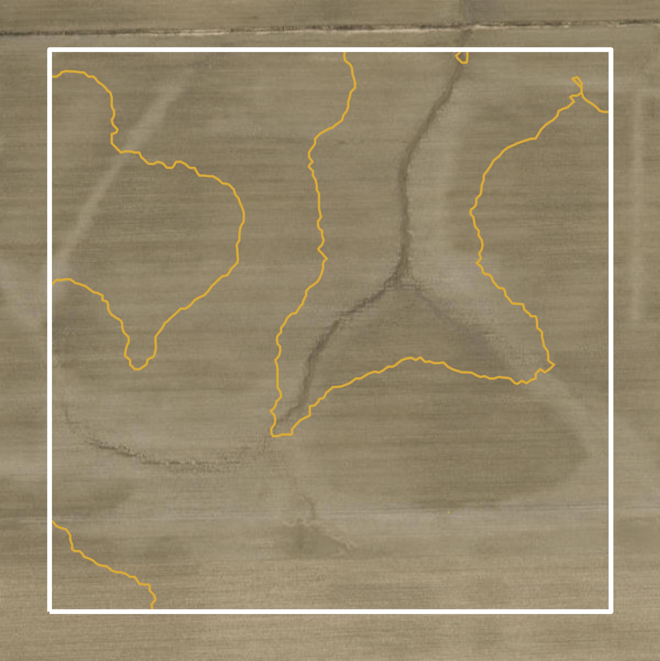 This image shows a contour map in Henry County created using GIS data in Equator.