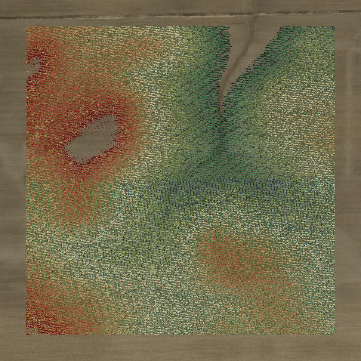 This image shows a LiDAR point cloud in Henry County created using GIS data in Equator.