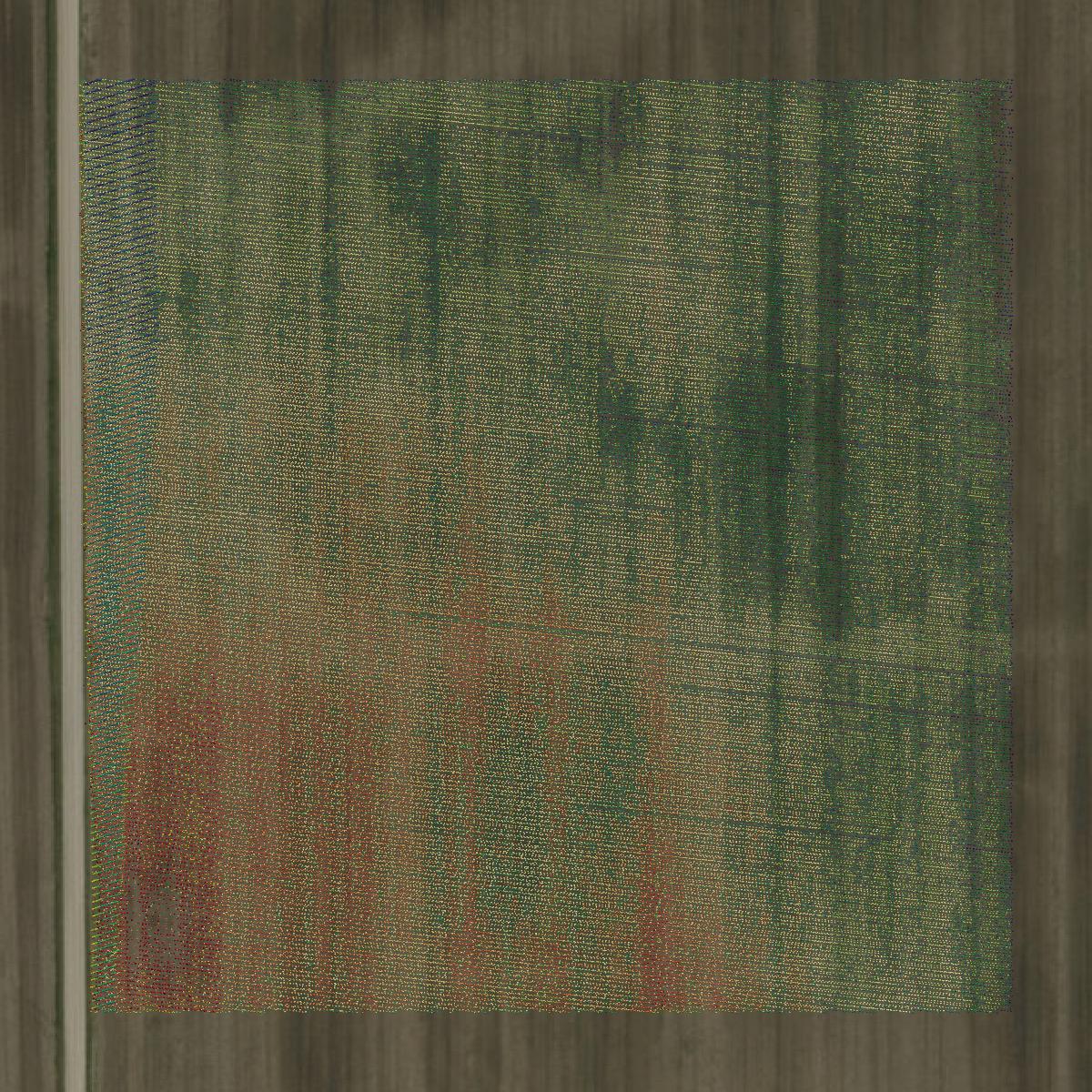 This image shows a LiDAR point cloud in Huntington County created using GIS data in Equator.