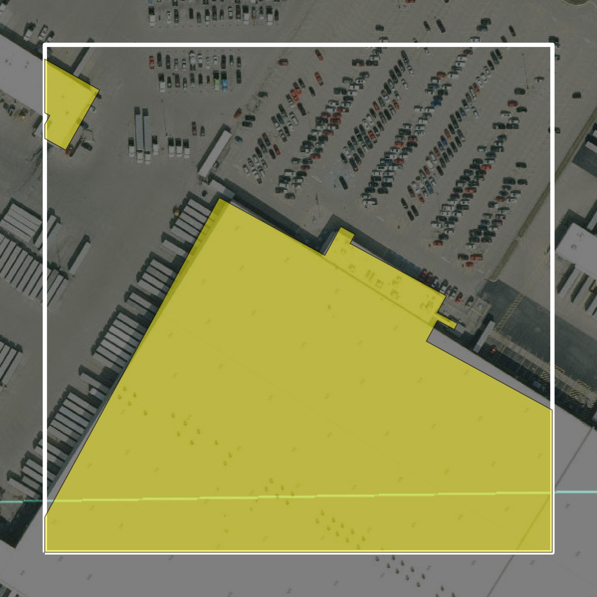 This image shows parcel and building data in Jackson County created using GIS data in Equator.